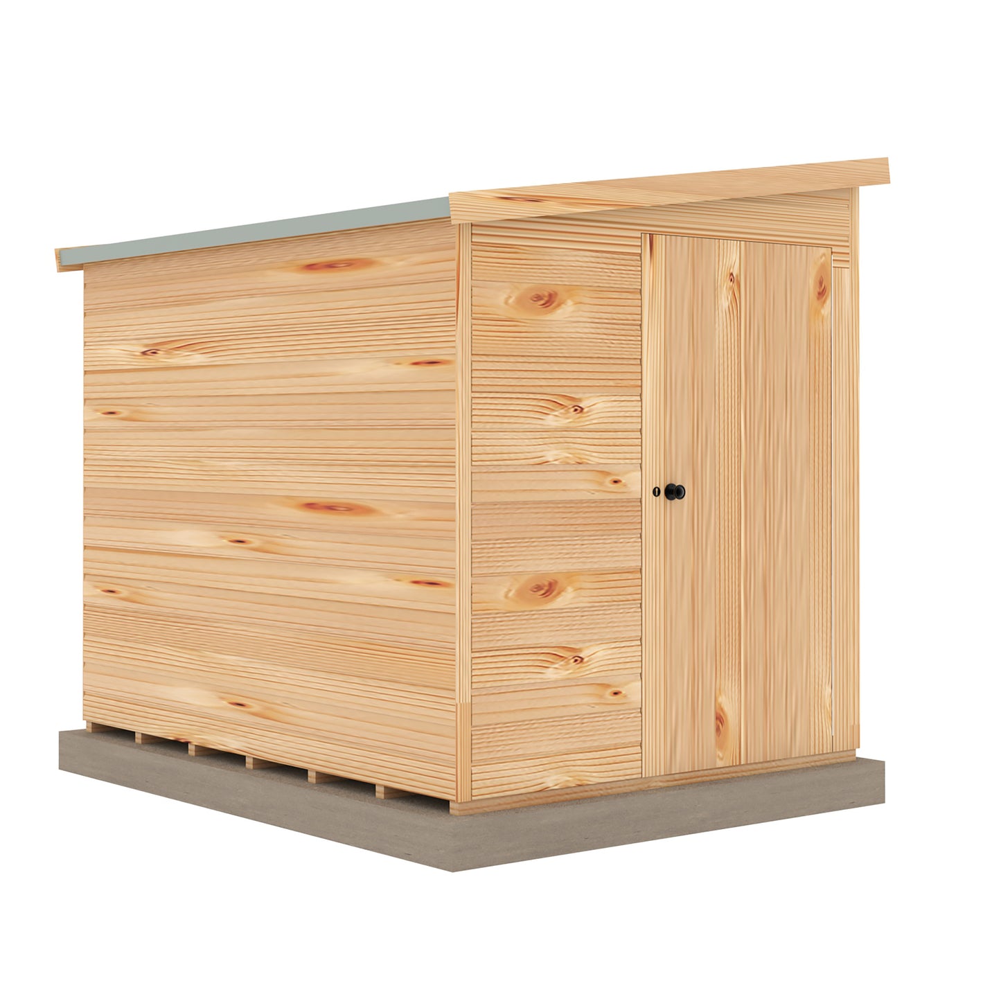 Shire Security Pent 8x6 Single Door Loglap