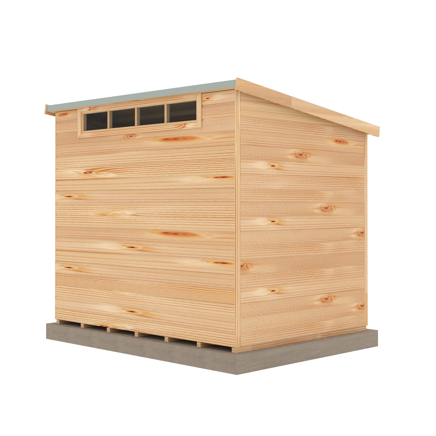 Shire Security Pent 8x6 Single Door Loglap