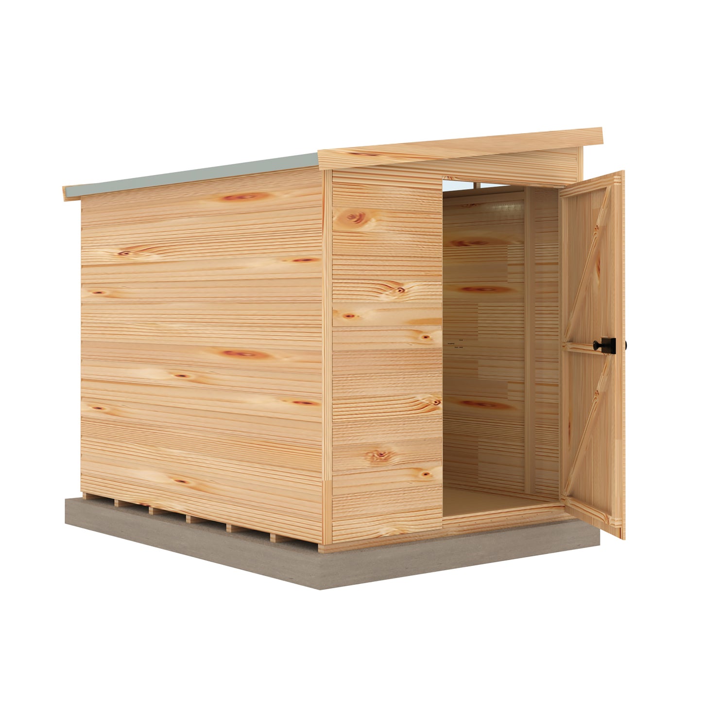 Shire Security Pent 8x6 Single Door Loglap