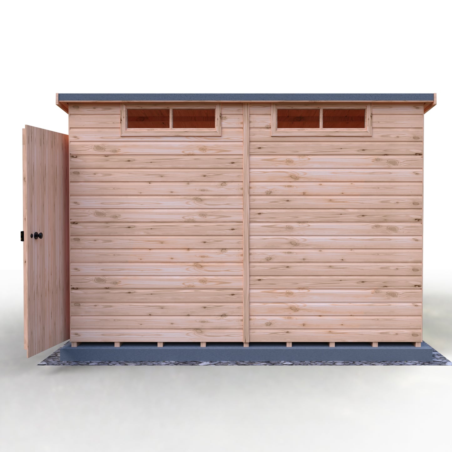 Shire Security Pent 10x10 Single Door Shiplap