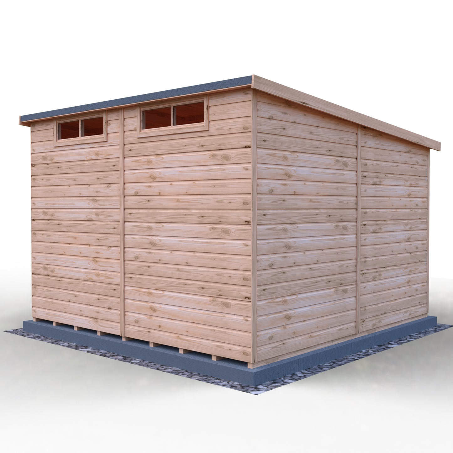 Shire Security Pent 10x10 Single Door Shiplap