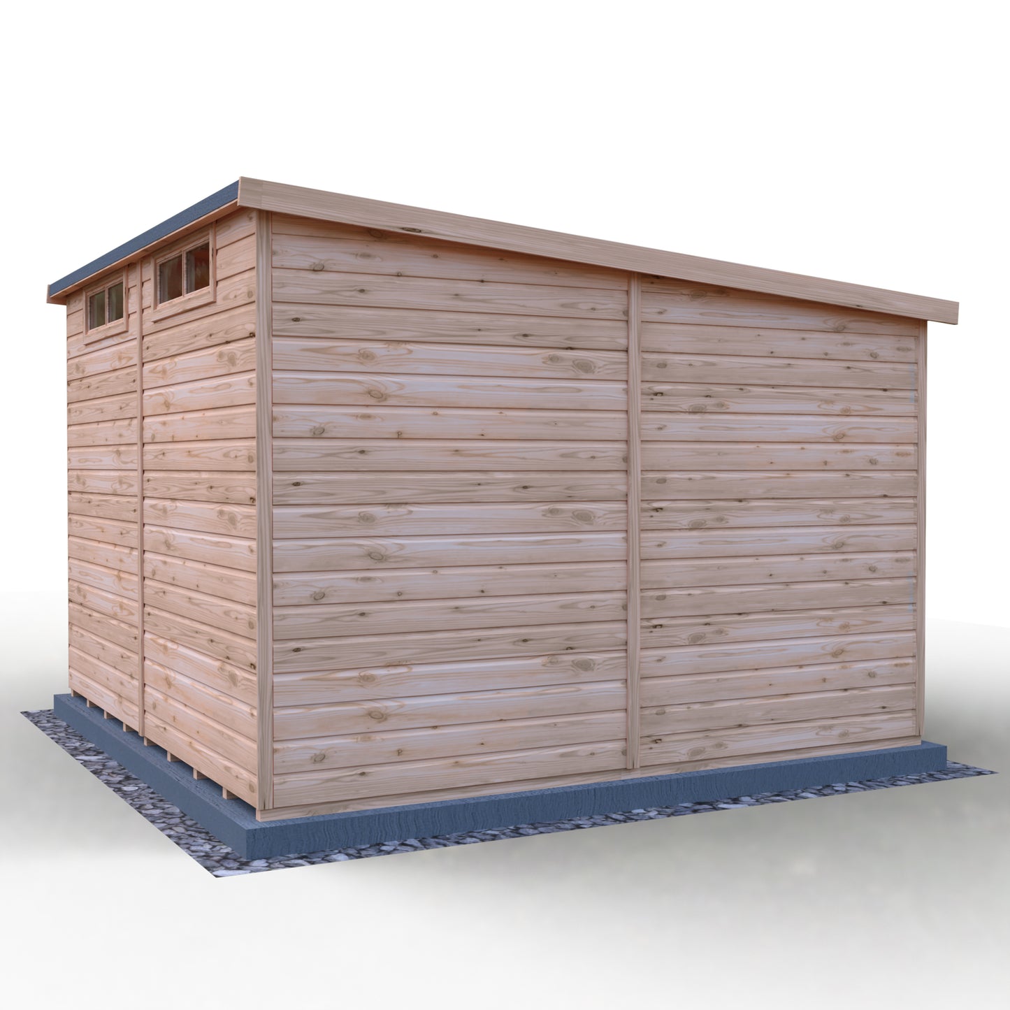 Shire Security Pent 10x10 Single Door Shiplap