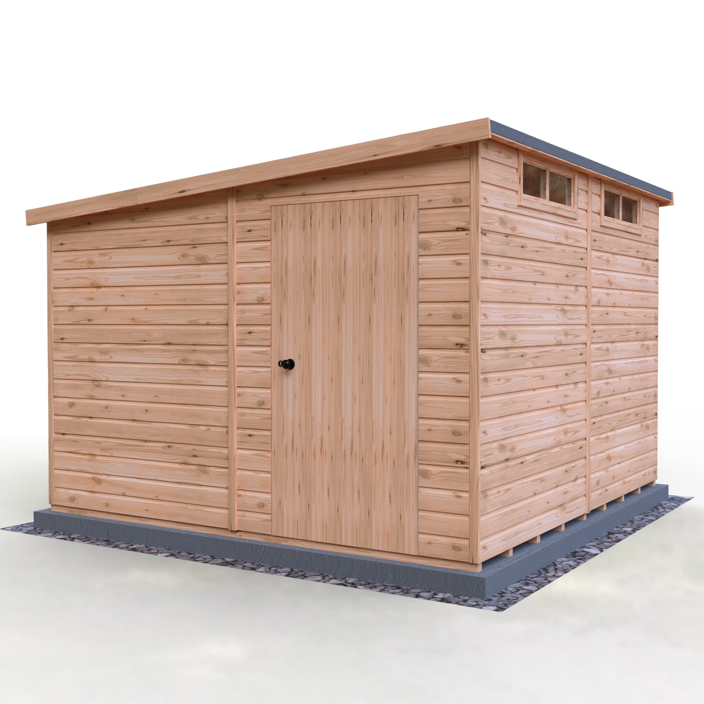 Shire Security Pent 10x10 Single Door Shiplap