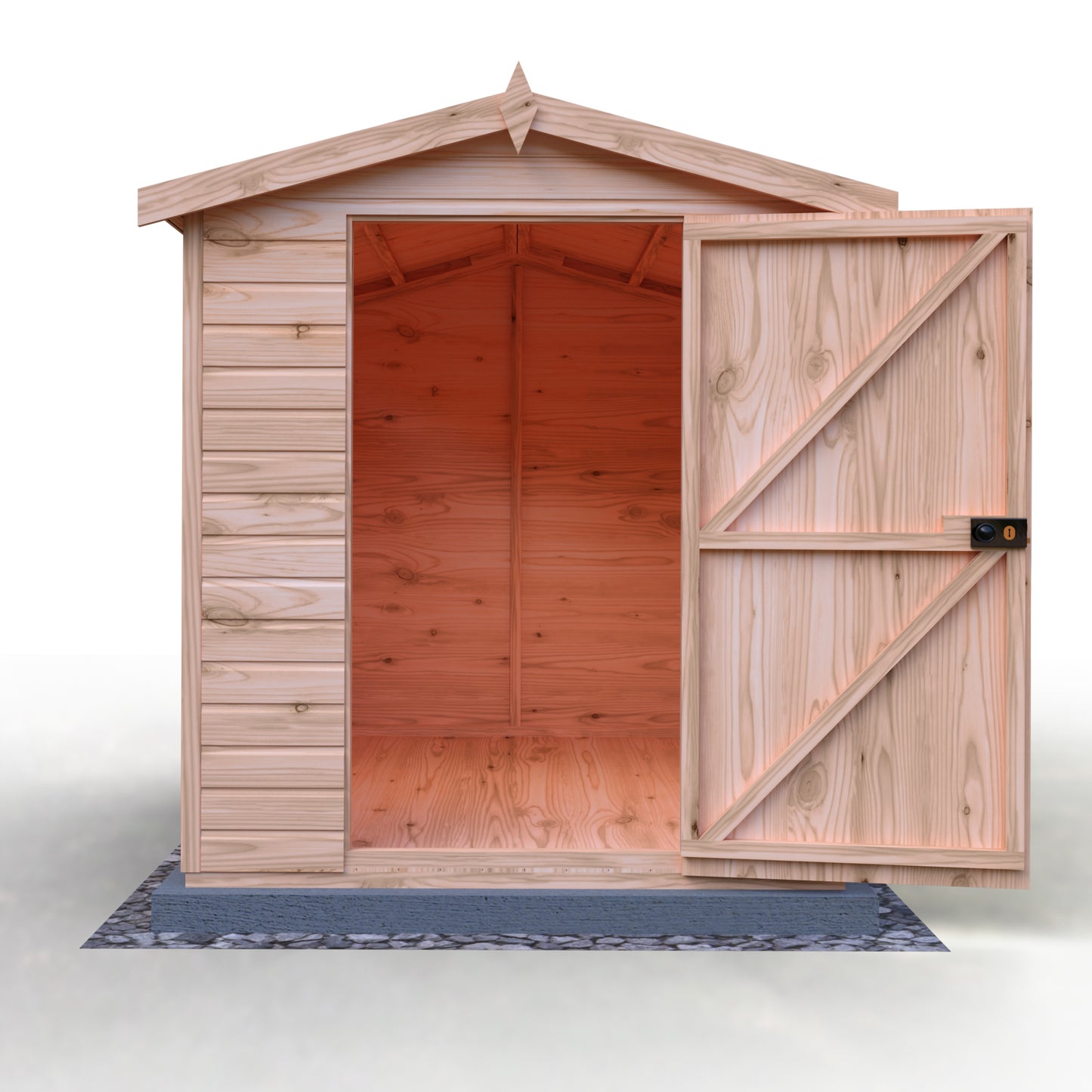 Shire Security Apex 8x6 Single Door Shiplap