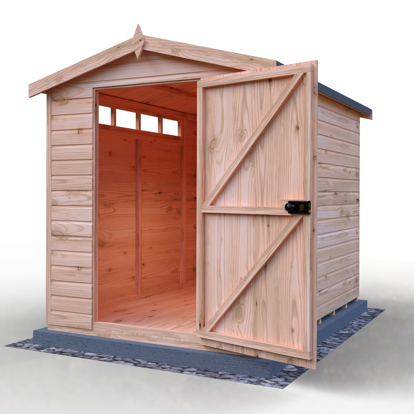 Shire Security Apex 8x6 Single Door Shiplap