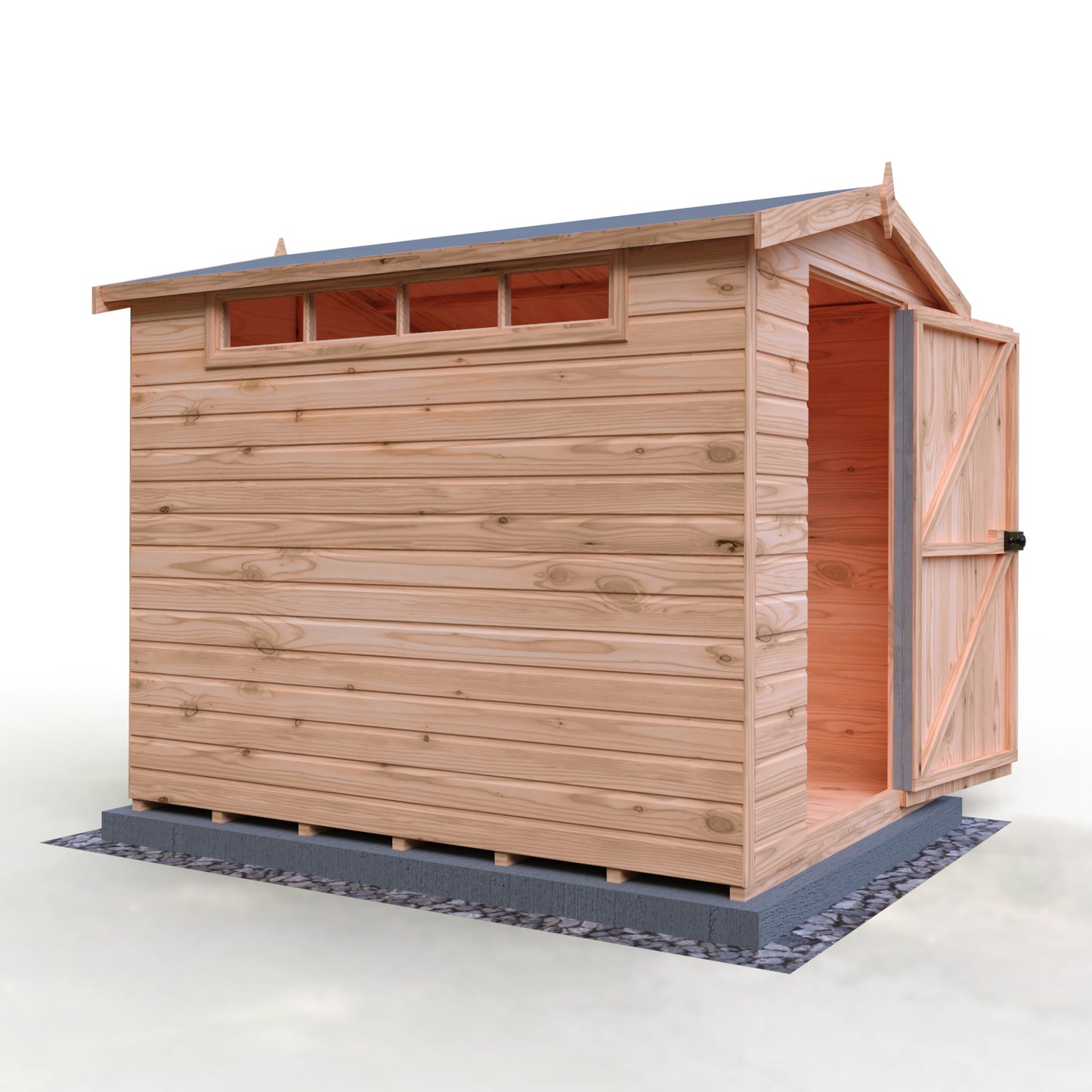 Shire Security Apex 8x6 Single Door Shiplap