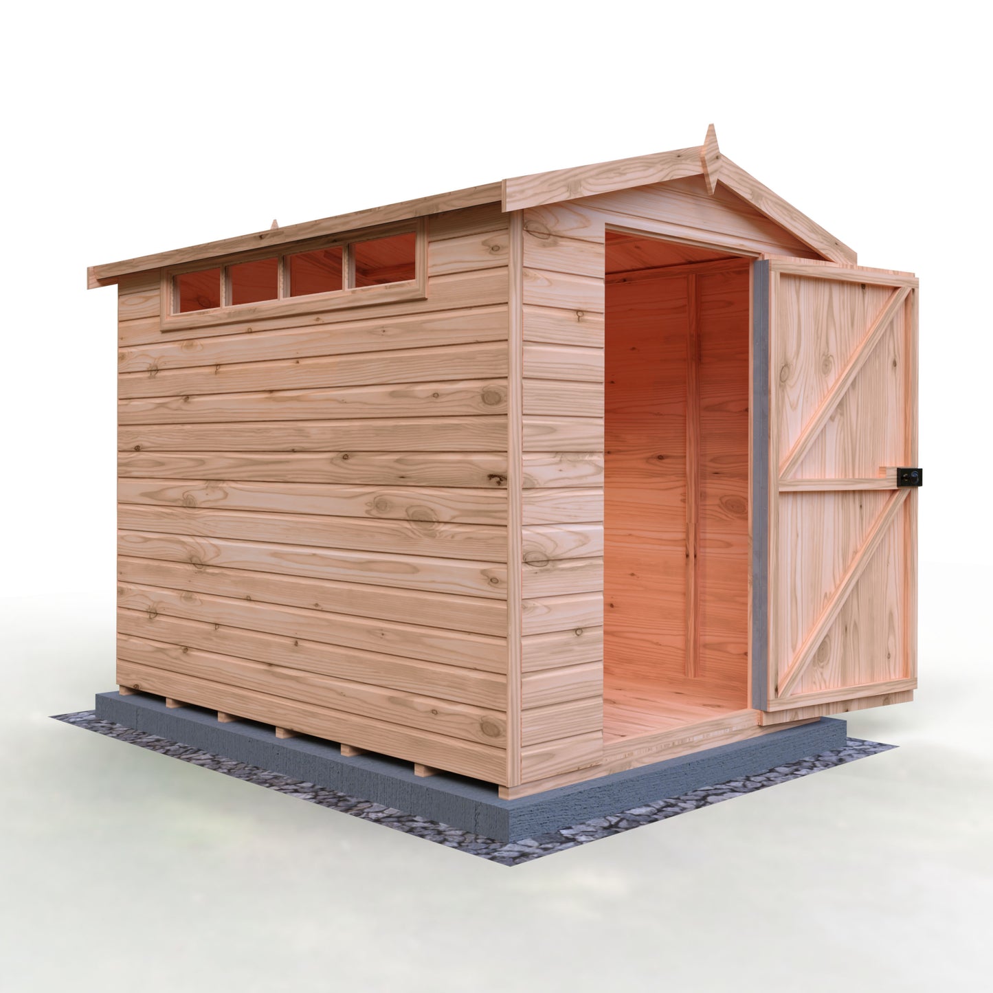 Shire Security Apex 8x6 Single Door Shiplap