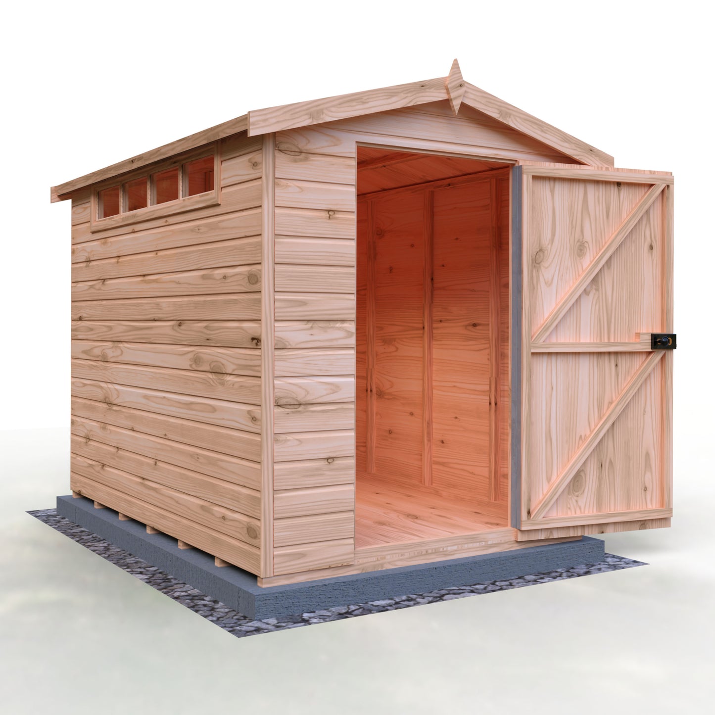 Shire Security Apex 8x6 Single Door Shiplap