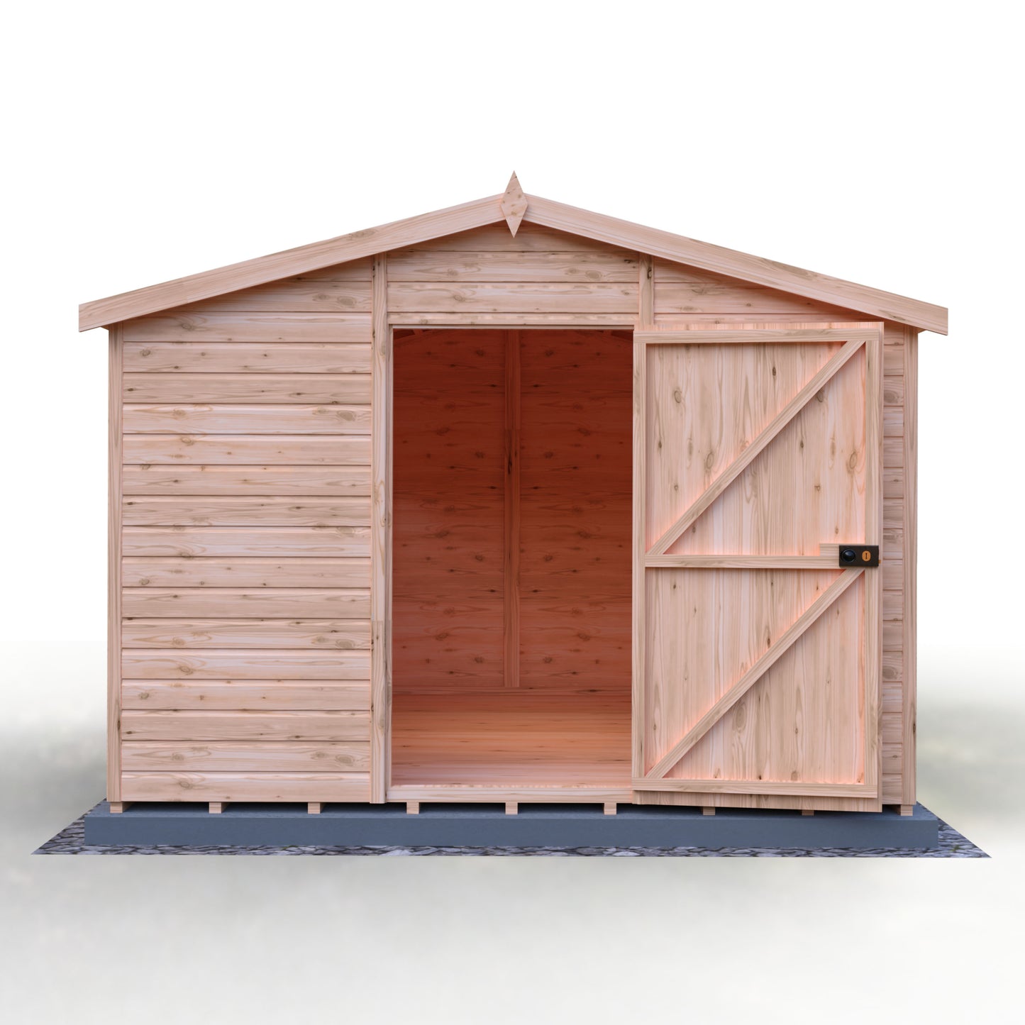 Shire Security Apex 10x10 Single Door Shiplap