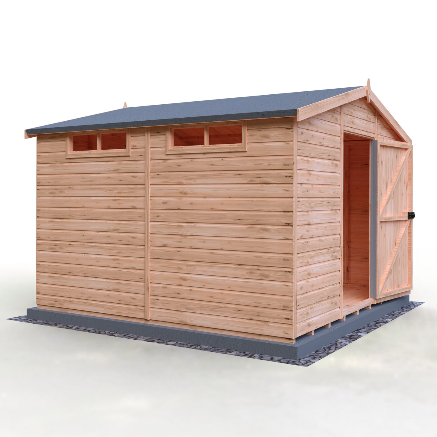 Shire Security Apex 10x10 Single Door Shiplap