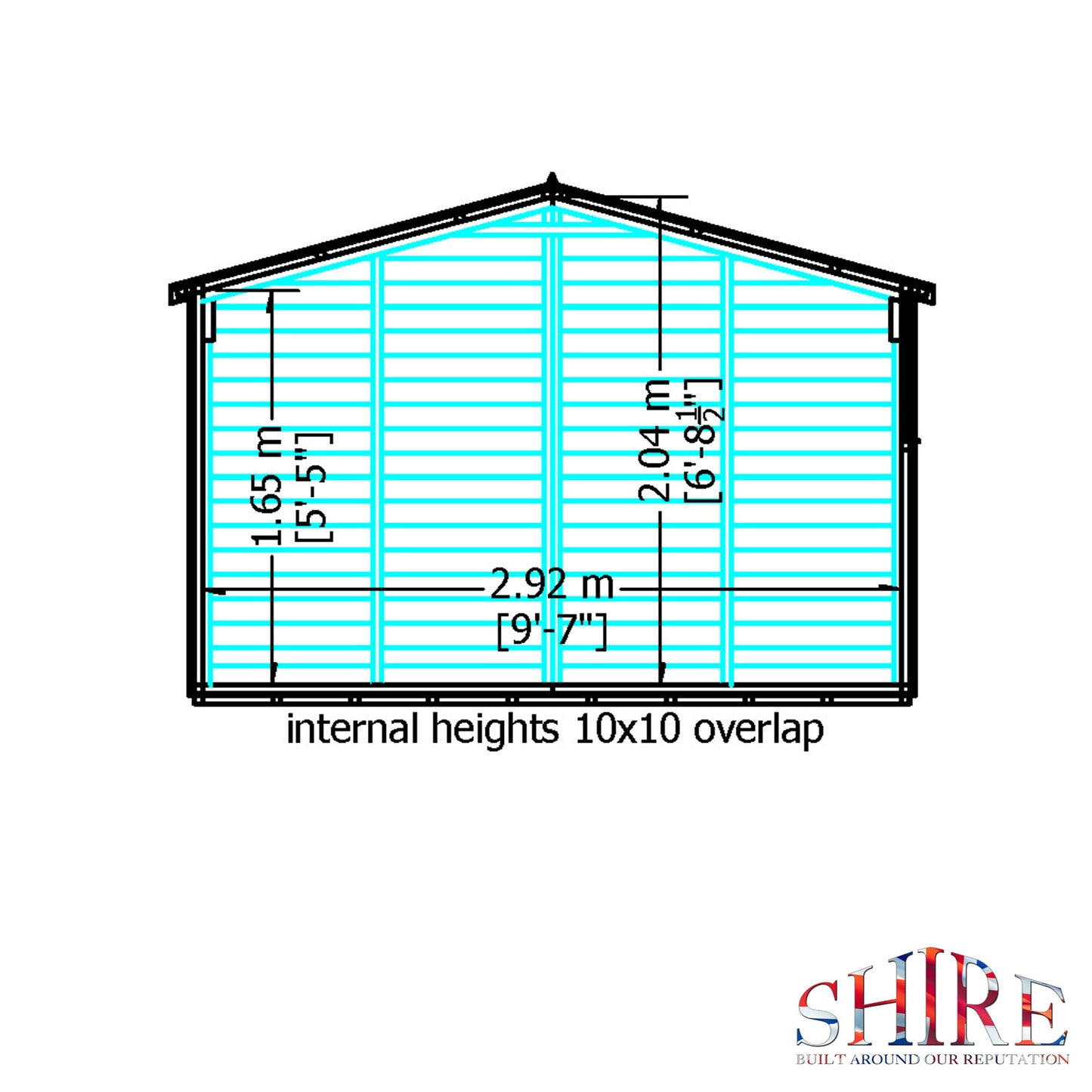 Shire Overlap Double Door 10x10 D/D