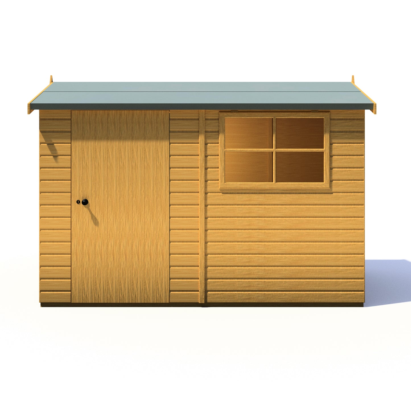 Shire Suffolk 10x6 Single Door Shiplap Style D
