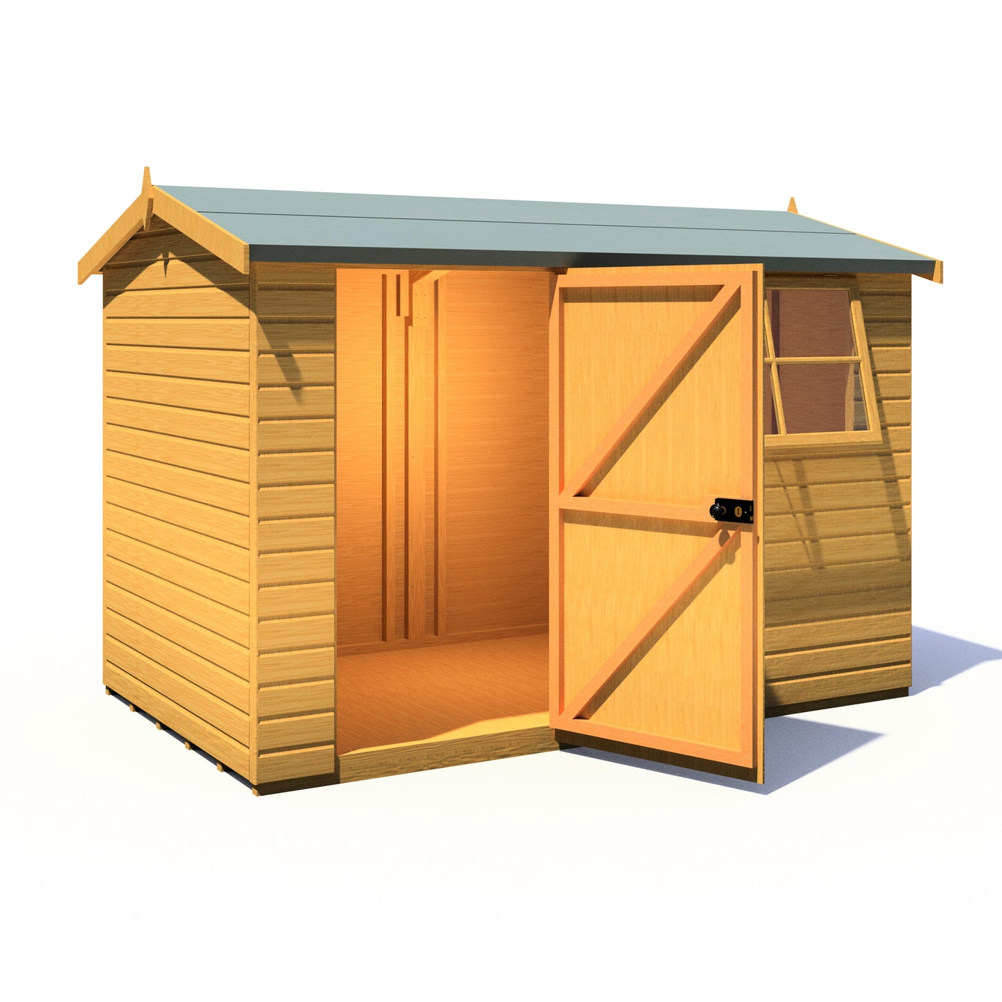 Shire Suffolk 10x6 Single Door Shiplap Style D