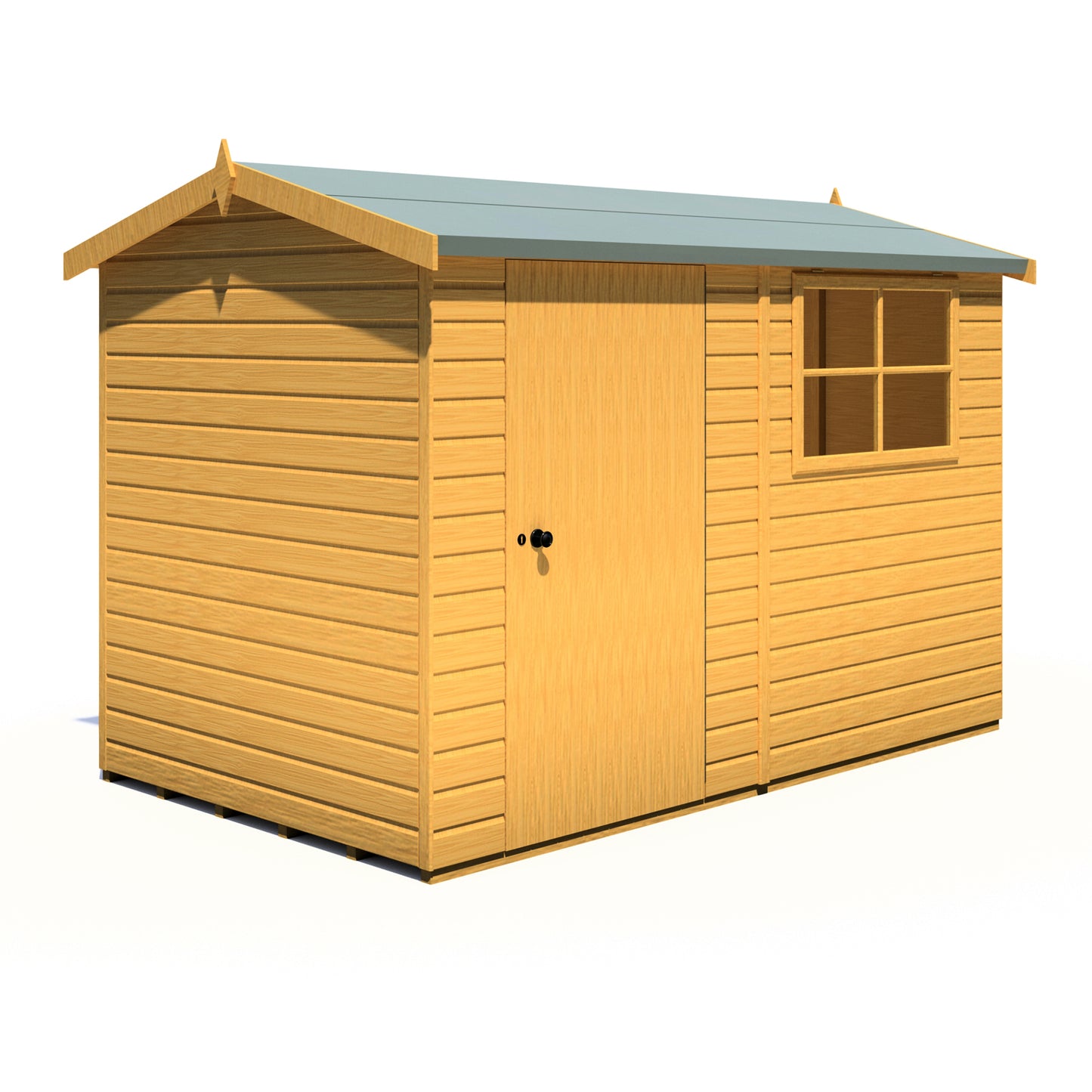 Shire Suffolk 10x6 Single Door Shiplap Style D