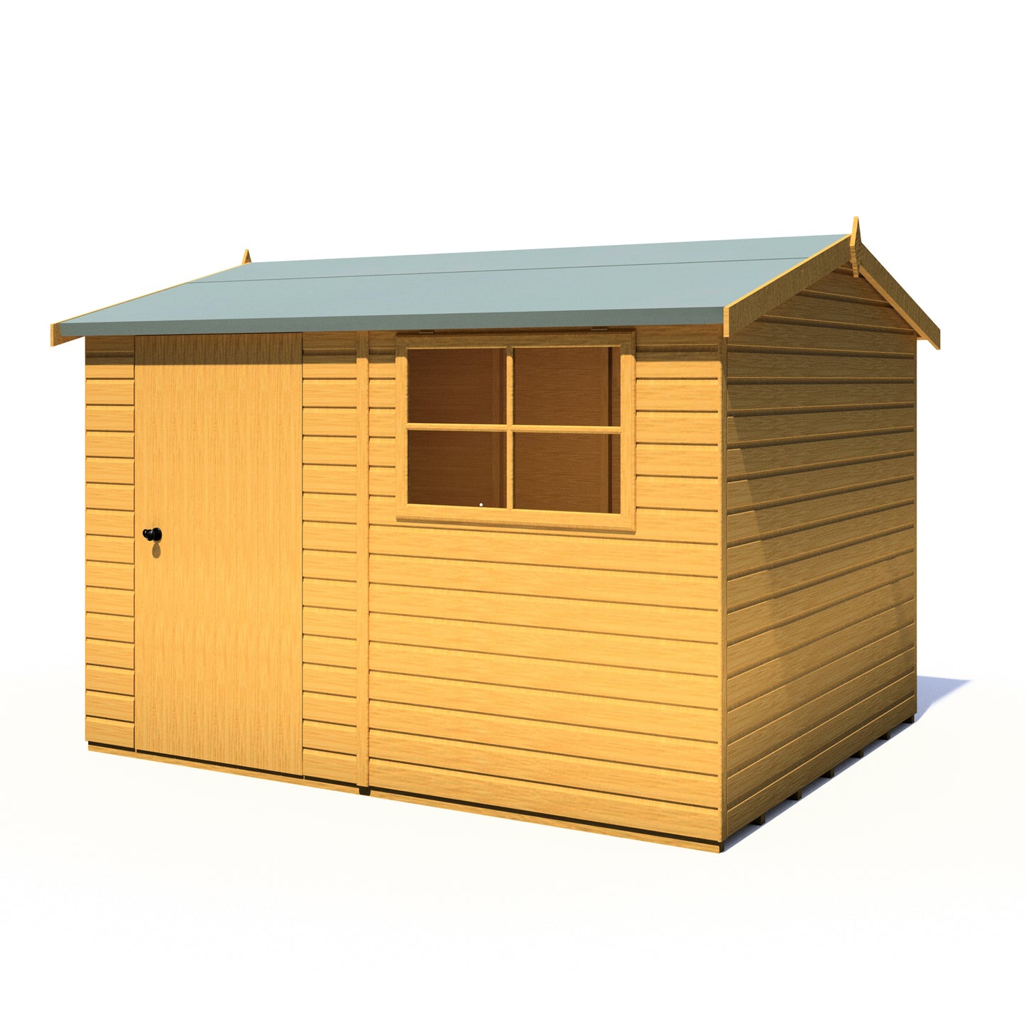 Shire Suffolk 10x8 Single Door Shiplap Style D