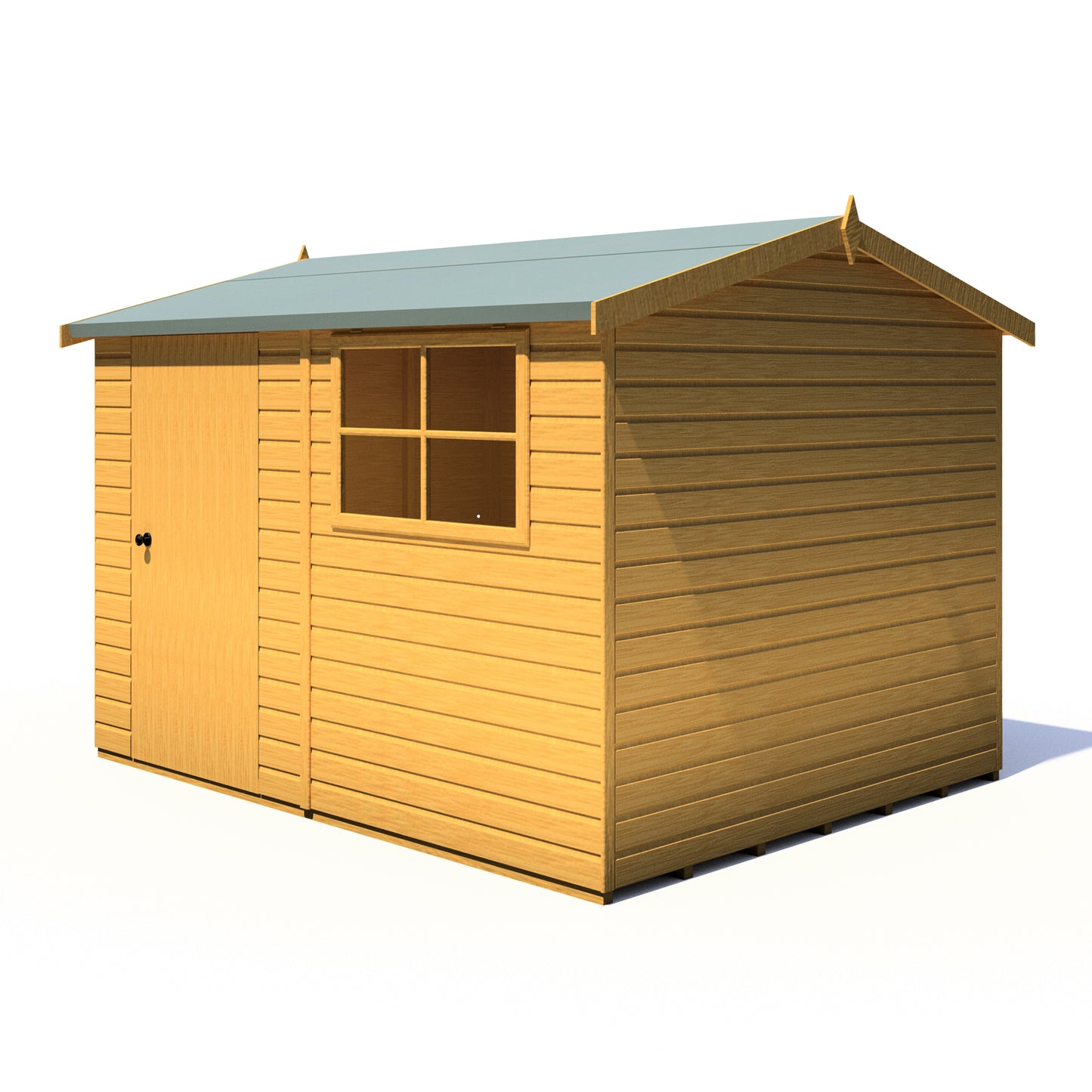 Shire Suffolk 10x8 Single Door Shiplap Style D