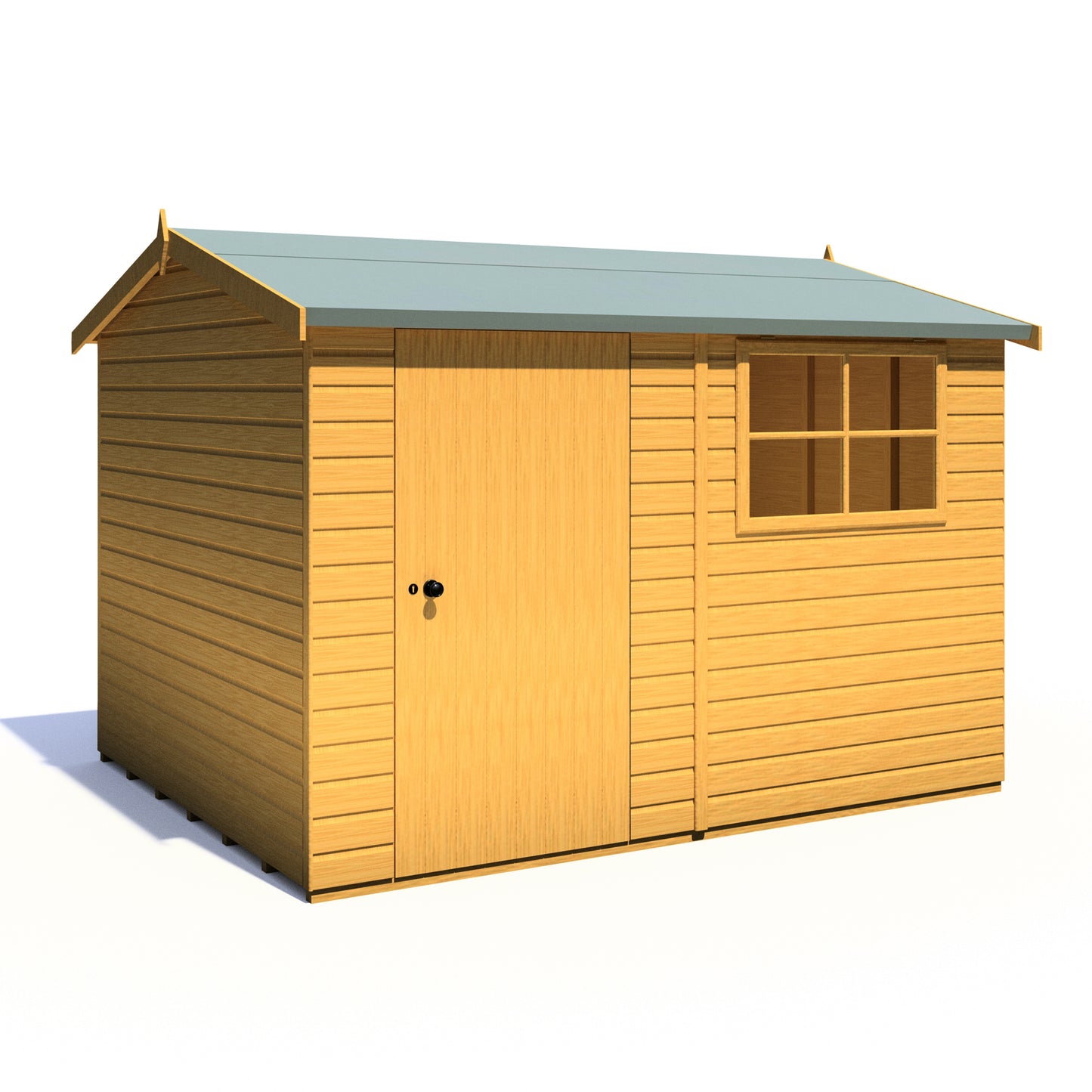 Shire Suffolk 10x8 Single Door Shiplap Style D