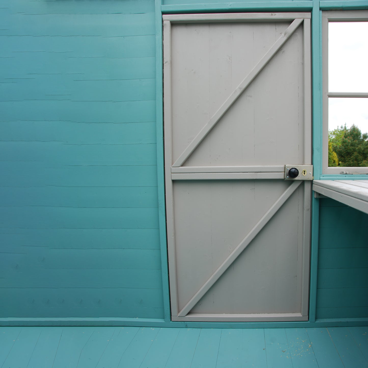 Shire Sun Pent 10x6 Single Door Shiplap Style B