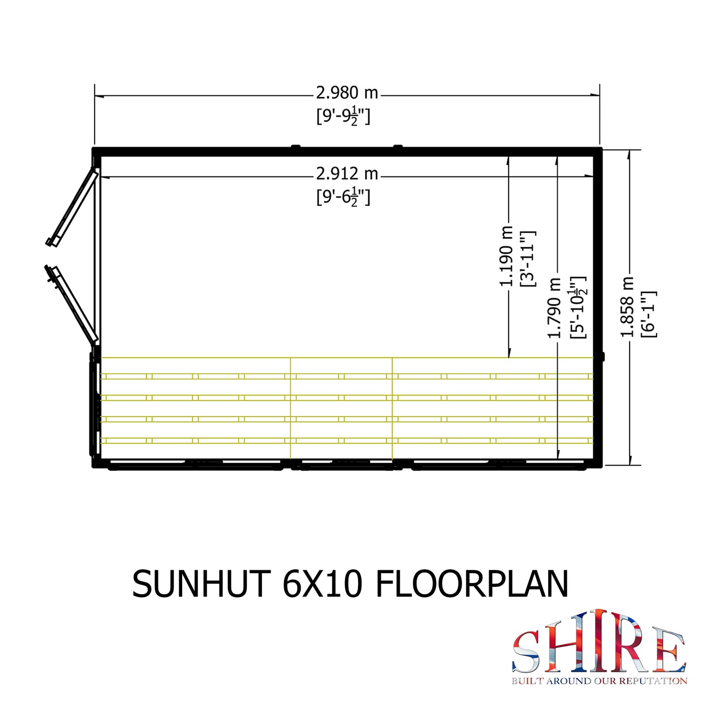 Shire Sun Hut Potting Shed 6x10