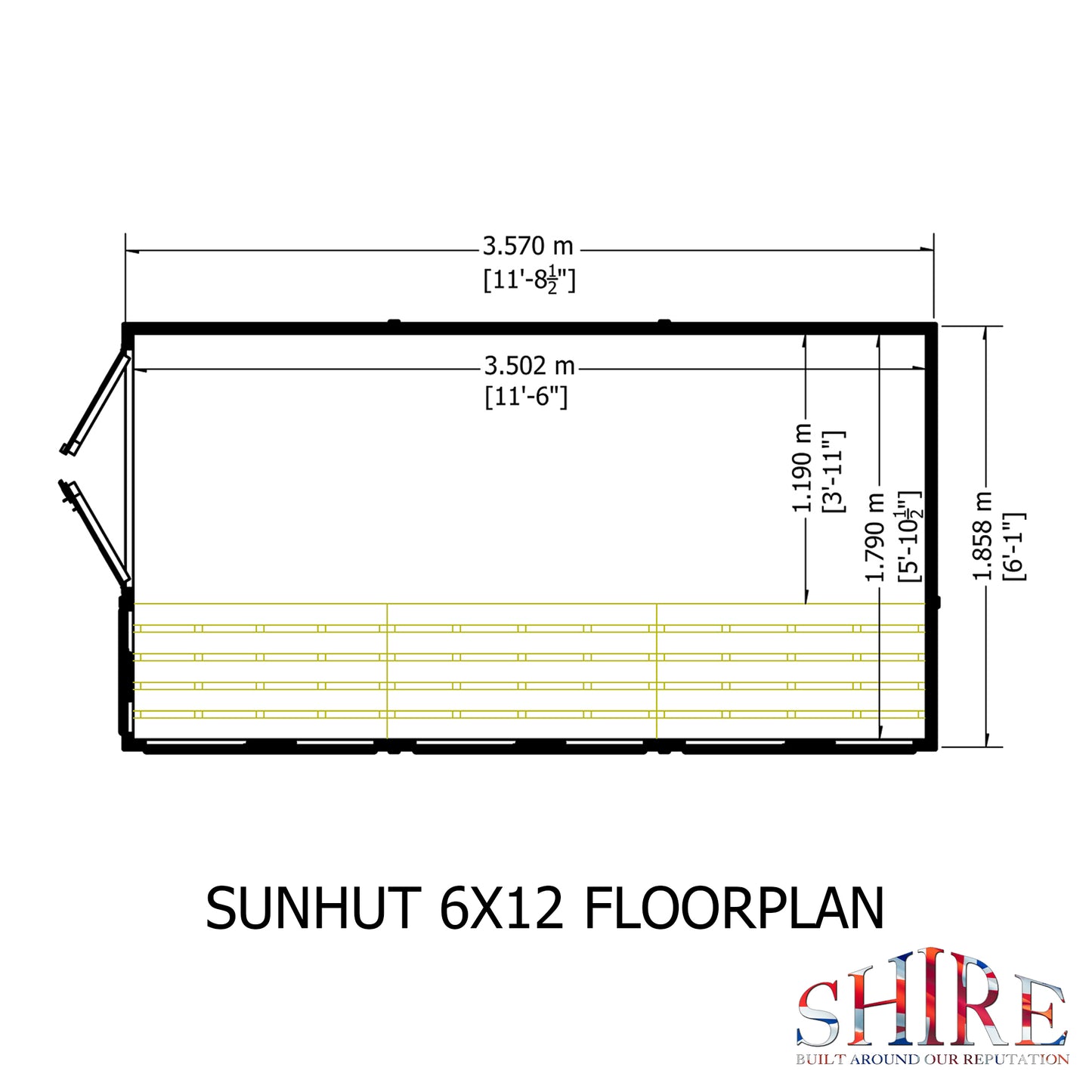 Shire Sun Hut Potting Shed 6x12