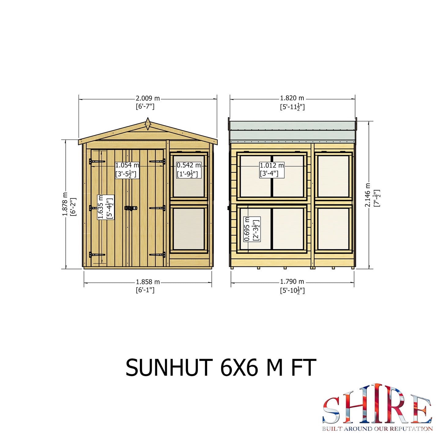 Shire Sun Hut Potting Shed 6x6