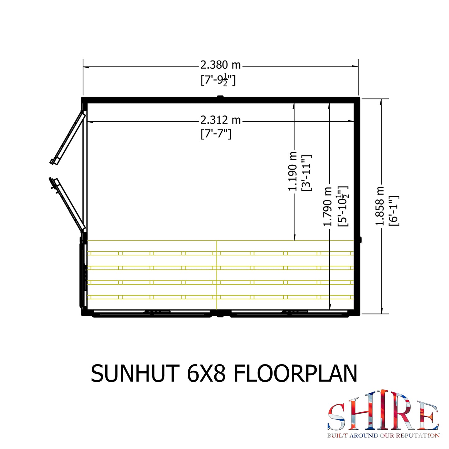 Shire Sun Hut Potting Shed 6x8