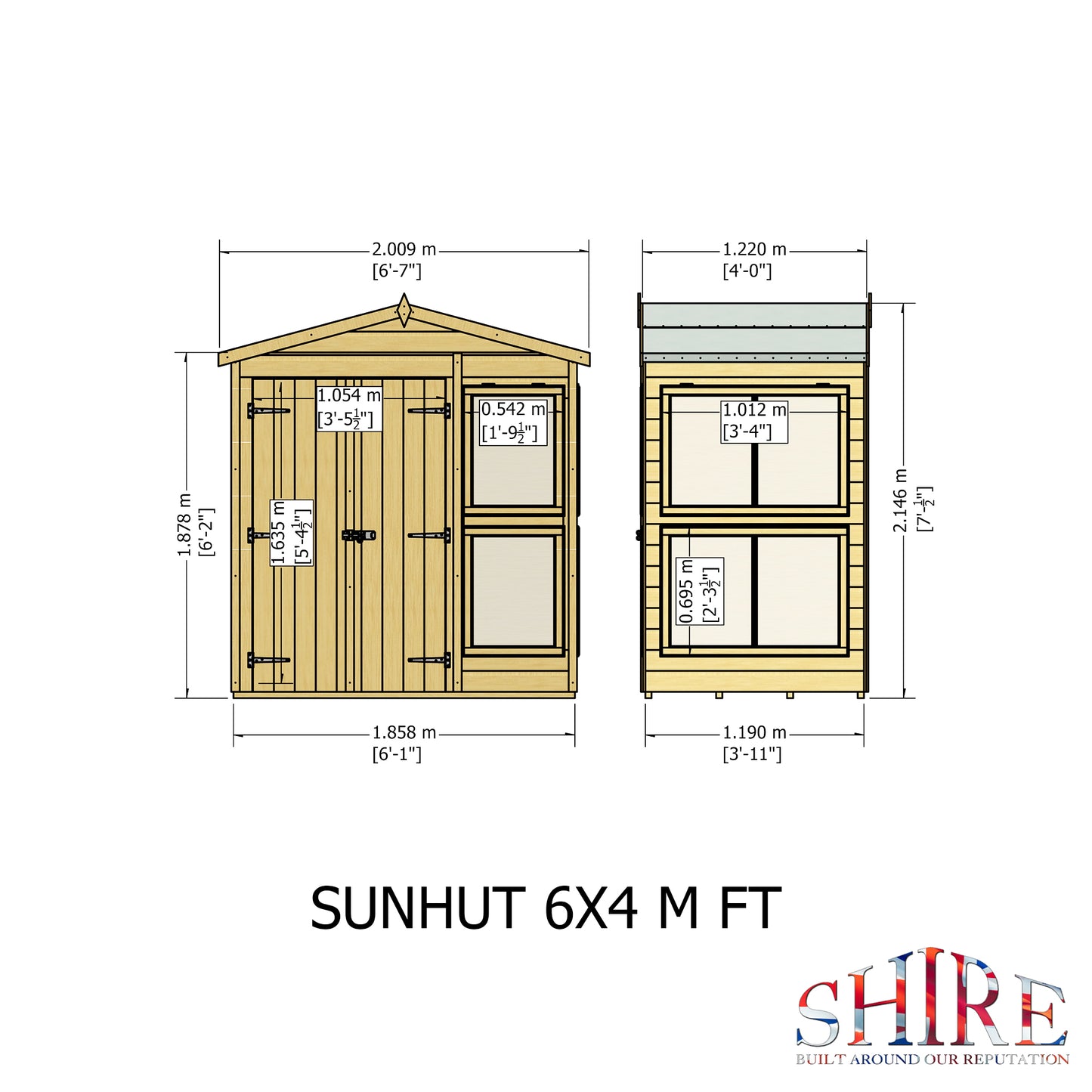 Shire Sun Hut Potting Shed 6x4