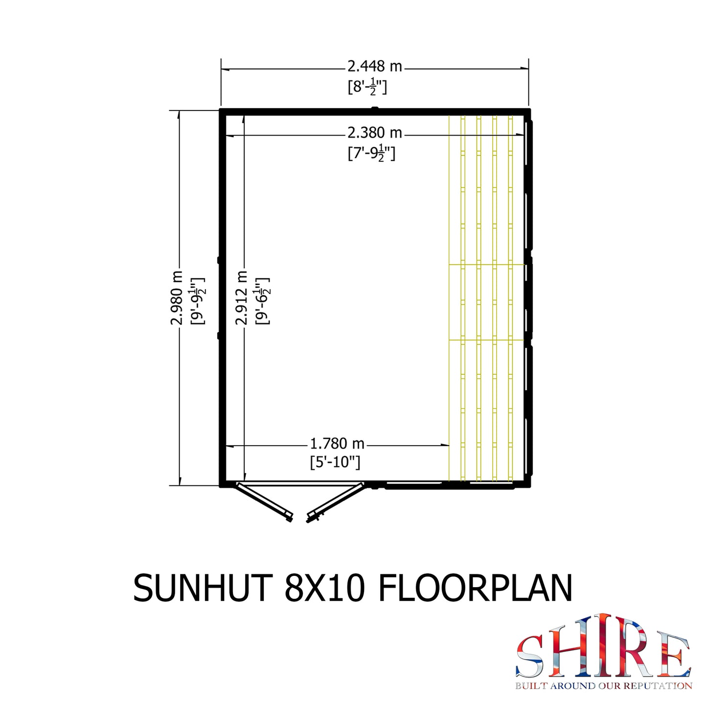 Shire Sun Hut Potting Shed 8x10