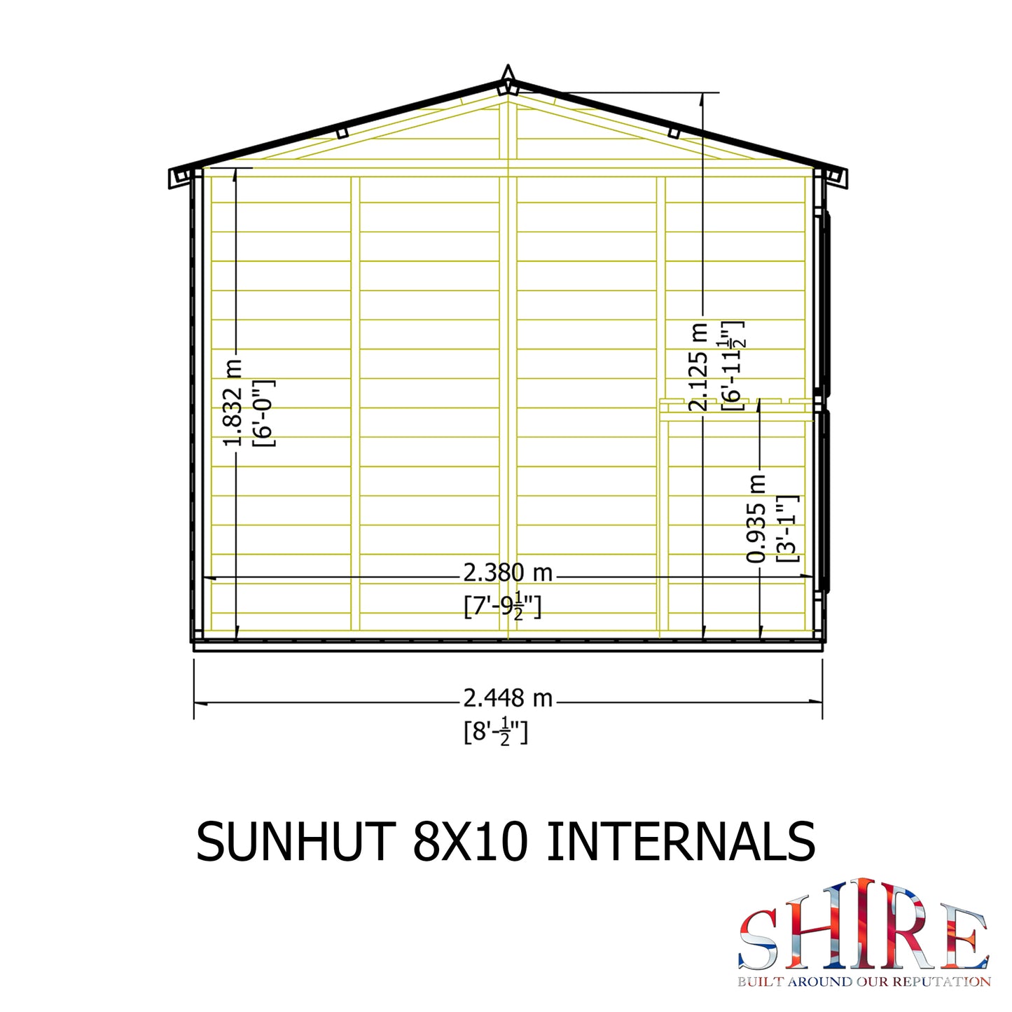 Shire Sun Hut Potting Shed 8x10