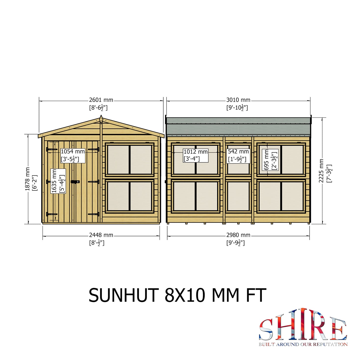 Shire Sun Hut Potting Shed 8x10