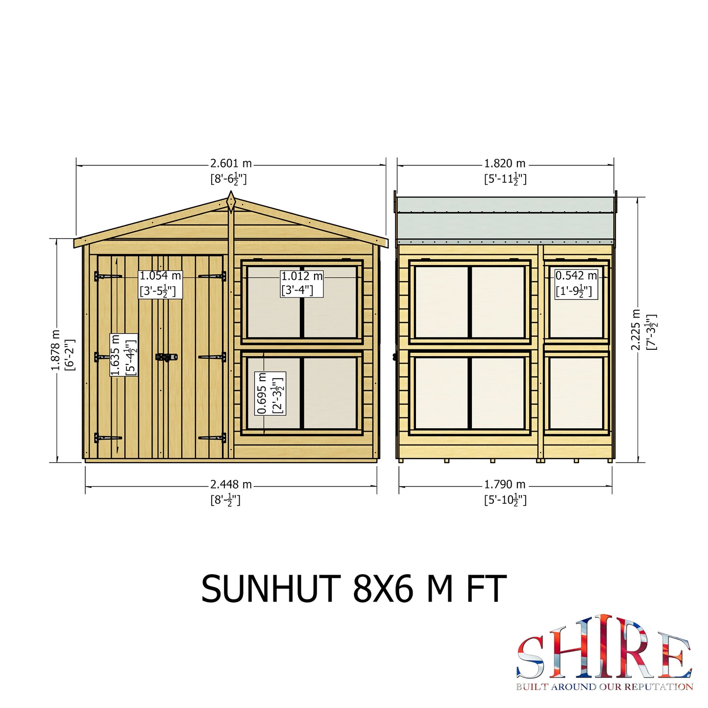 Shire Sun Hut Potting Shed 8x6