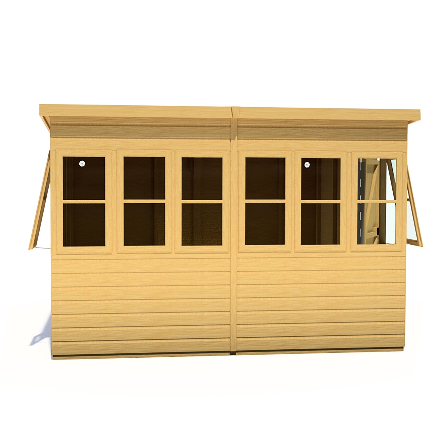 Shire Sun Pent 10x10 Single Door Shiplap Style B