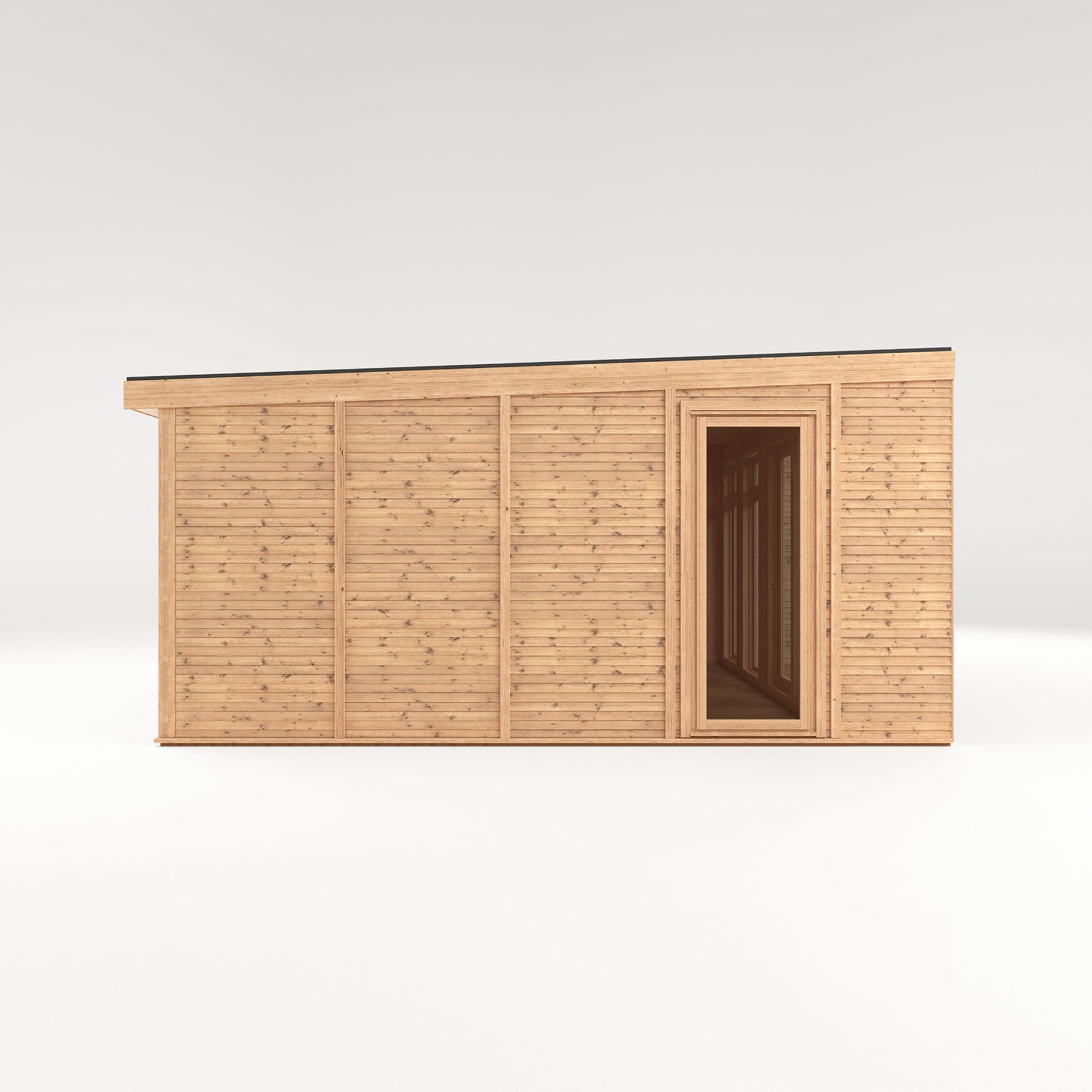 Mercia Sherwood Cresswell 4mx4m Insulated Garden Room - (UPVC Windows & Doors) - White