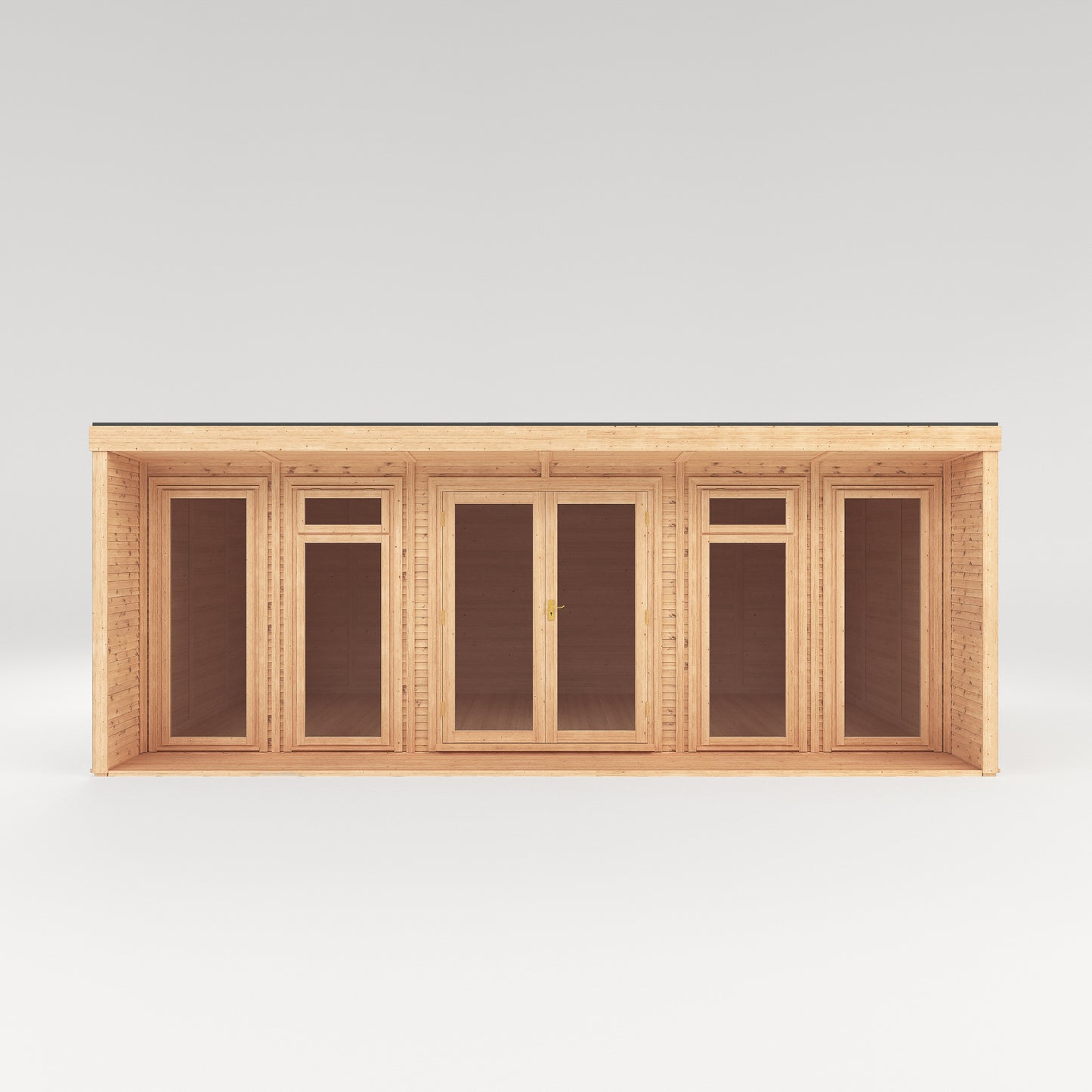 Mercia Sherwood Cresswell 6m x 3m Insulated Garden Room - (UPVC Windows & Doors) - Oak
