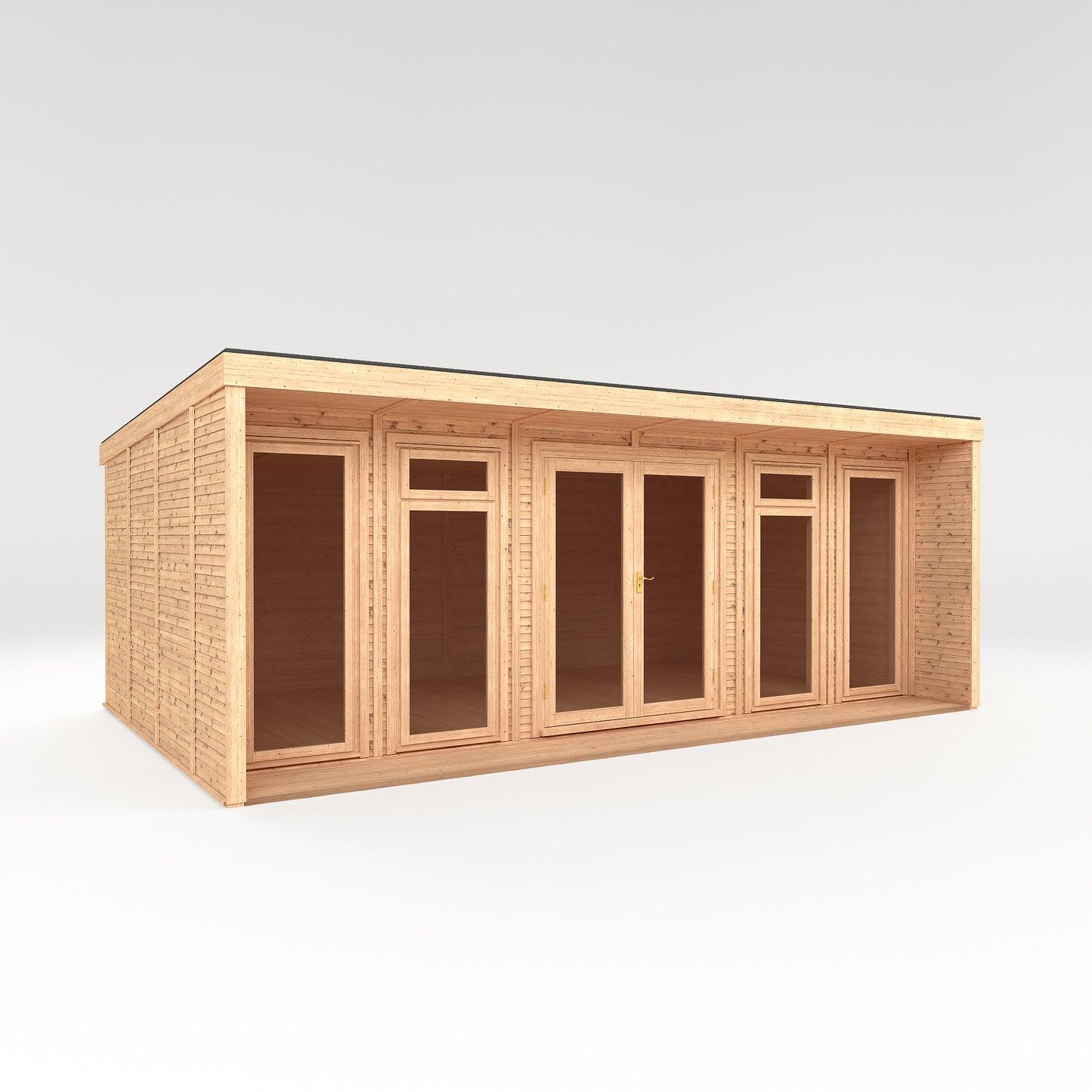 Mercia Sherwood Cresswell 6m x 3m Insulated Garden Room - (UPVC Windows & Doors) - White