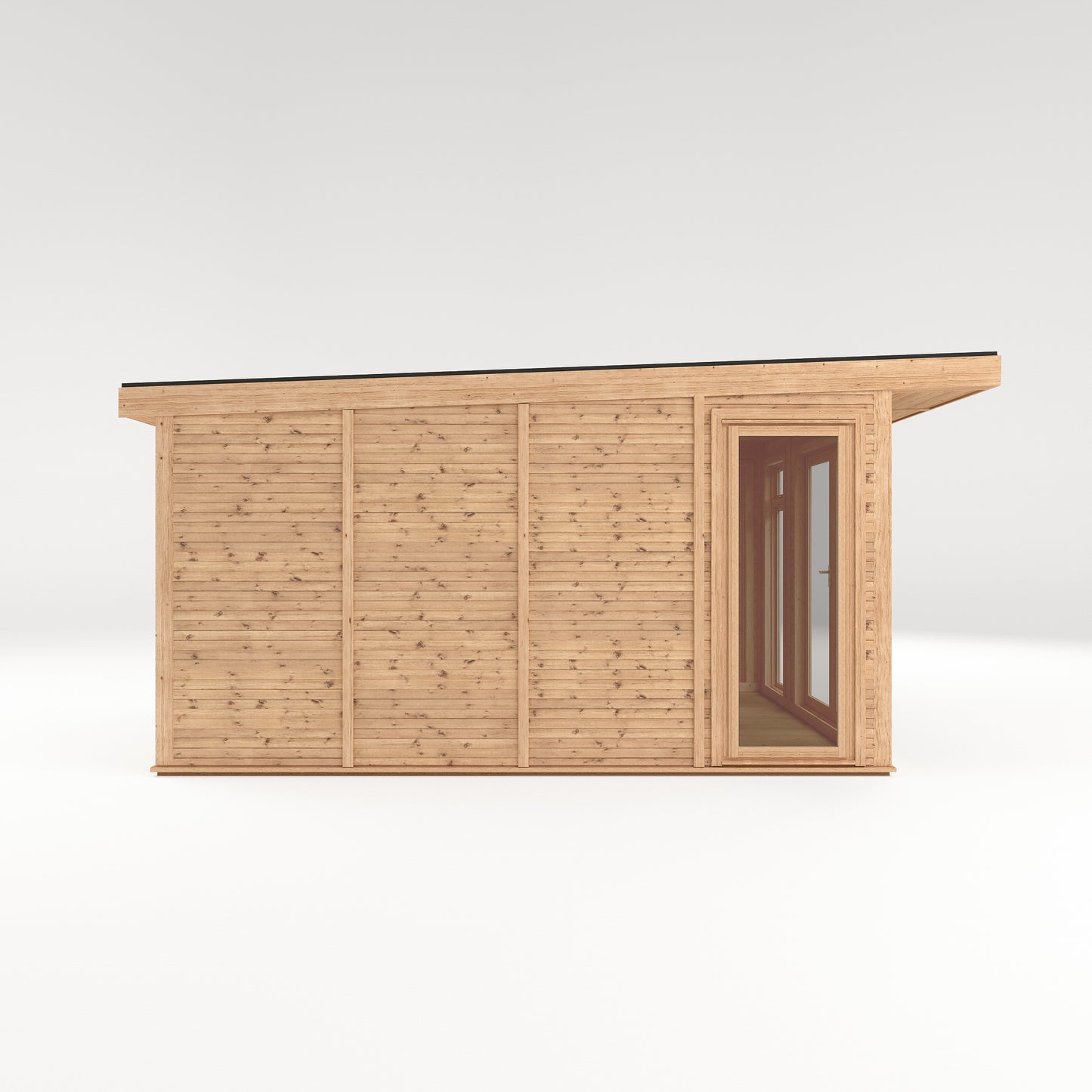 Mercia Sherwood Edwinstowe 3mx4m Insulated Garden Room - (UPVC Windows & Doors) - White