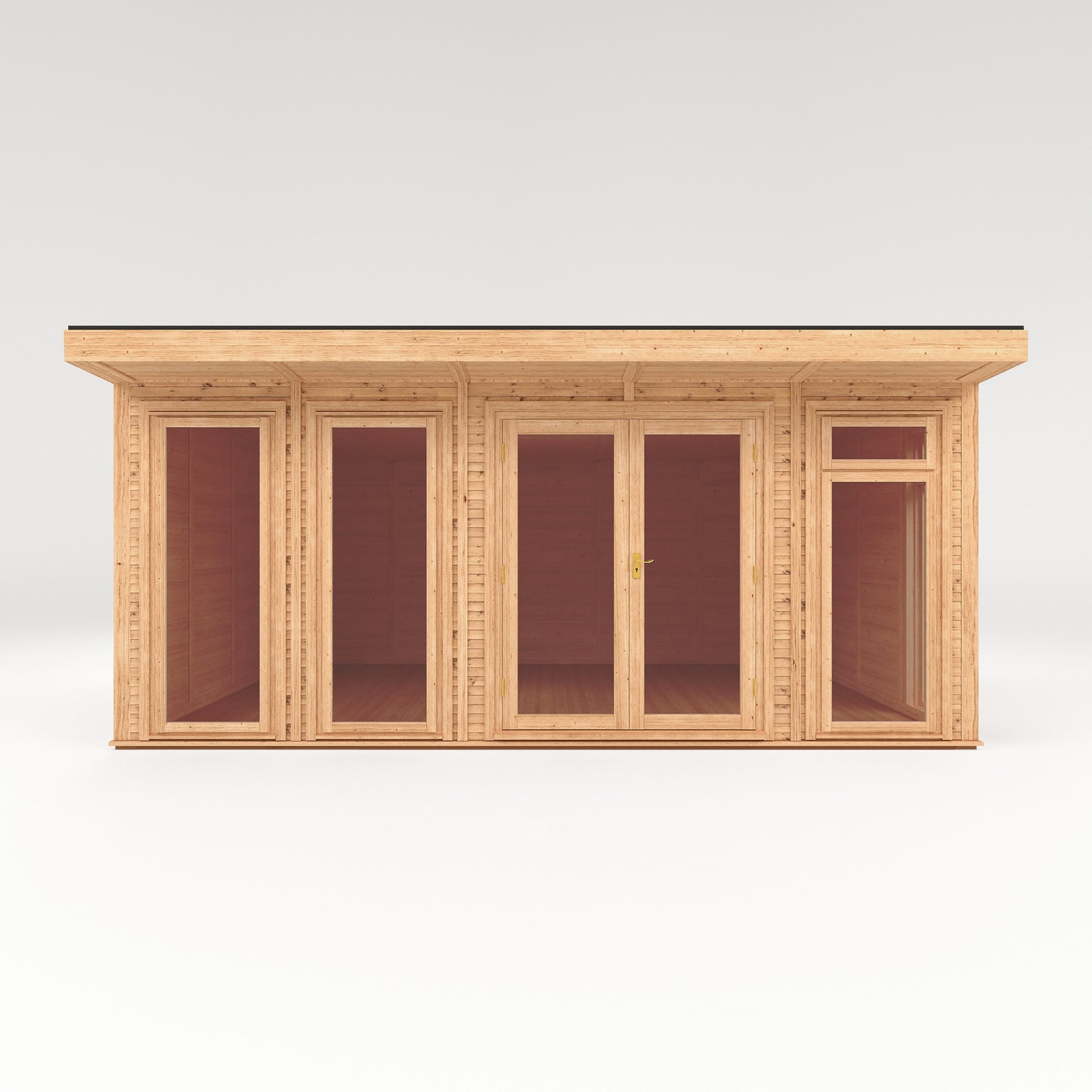 Mercia Sherwood Edwinstowe 5mx4m Insulated Garden Room - (UPVC Windows & Doors) - Grey