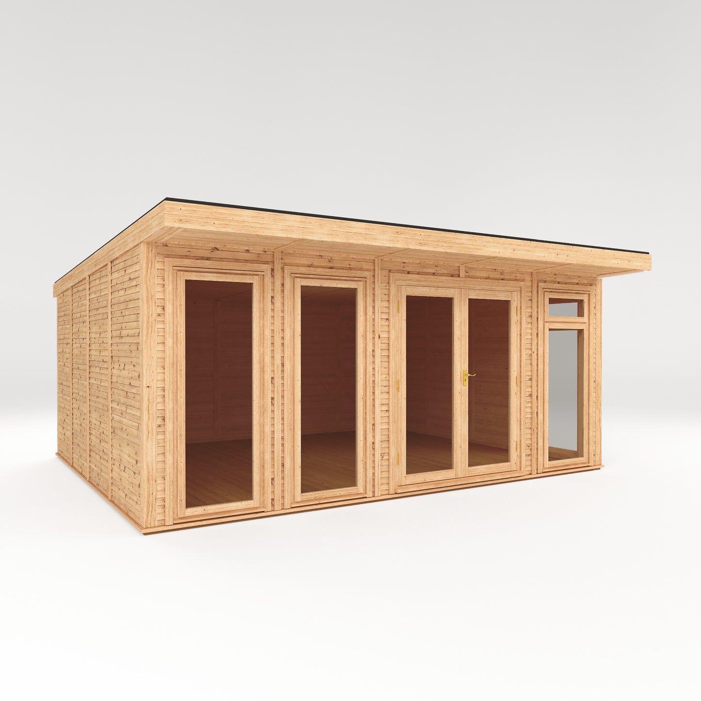 Mercia Sherwood Edwinstowe 5mx4m Insulated Garden Room - (UPVC Windows & Doors) - Grey