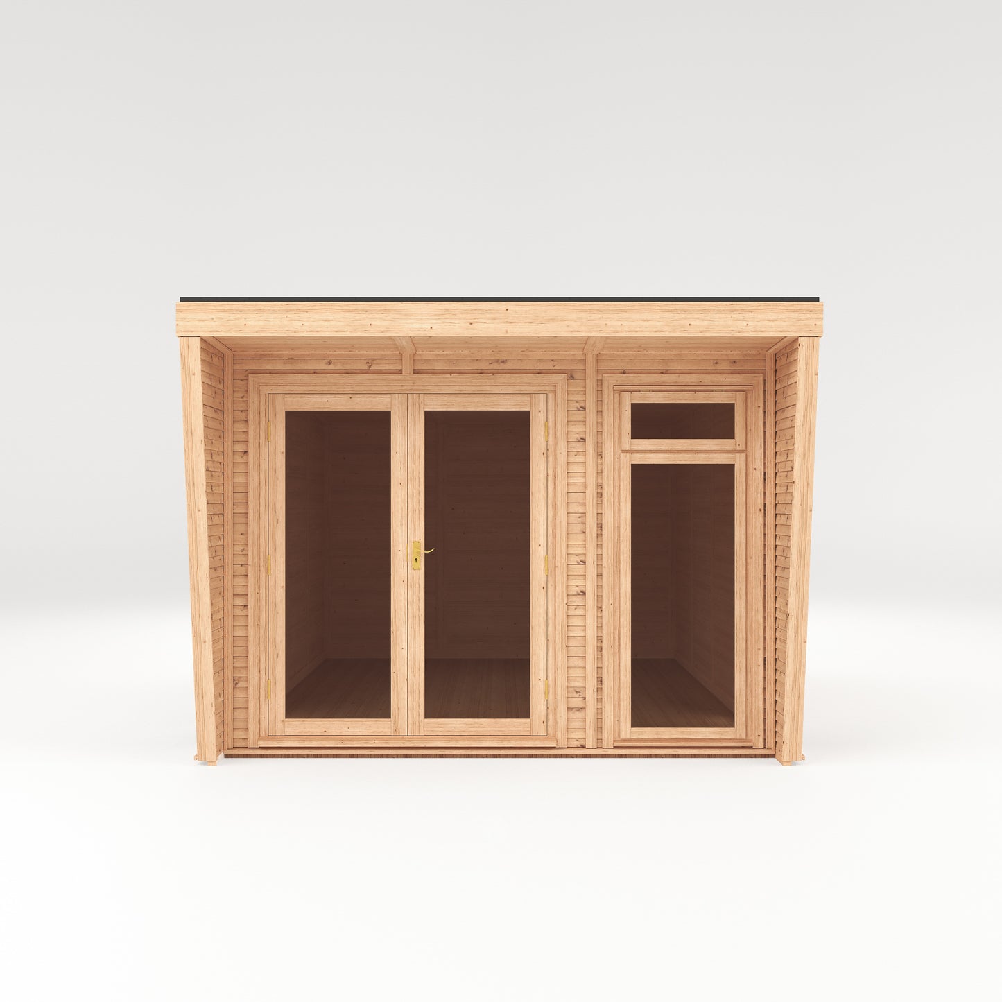 Mercia Sherwood Harlow 3mx4m Insulated Garden Room - (UPVC Windows & Doors) - White