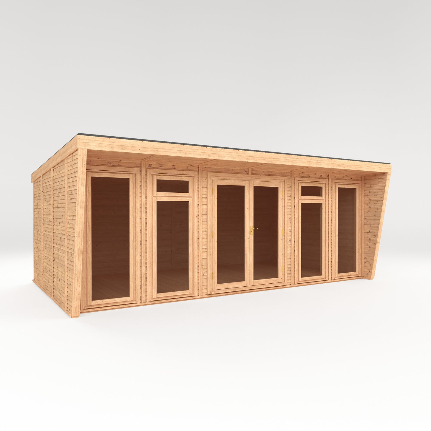 Mercia Sherwood Harlow 6mx3m Insulated Garden Room - (UPVC Windows & Doors) - Oak