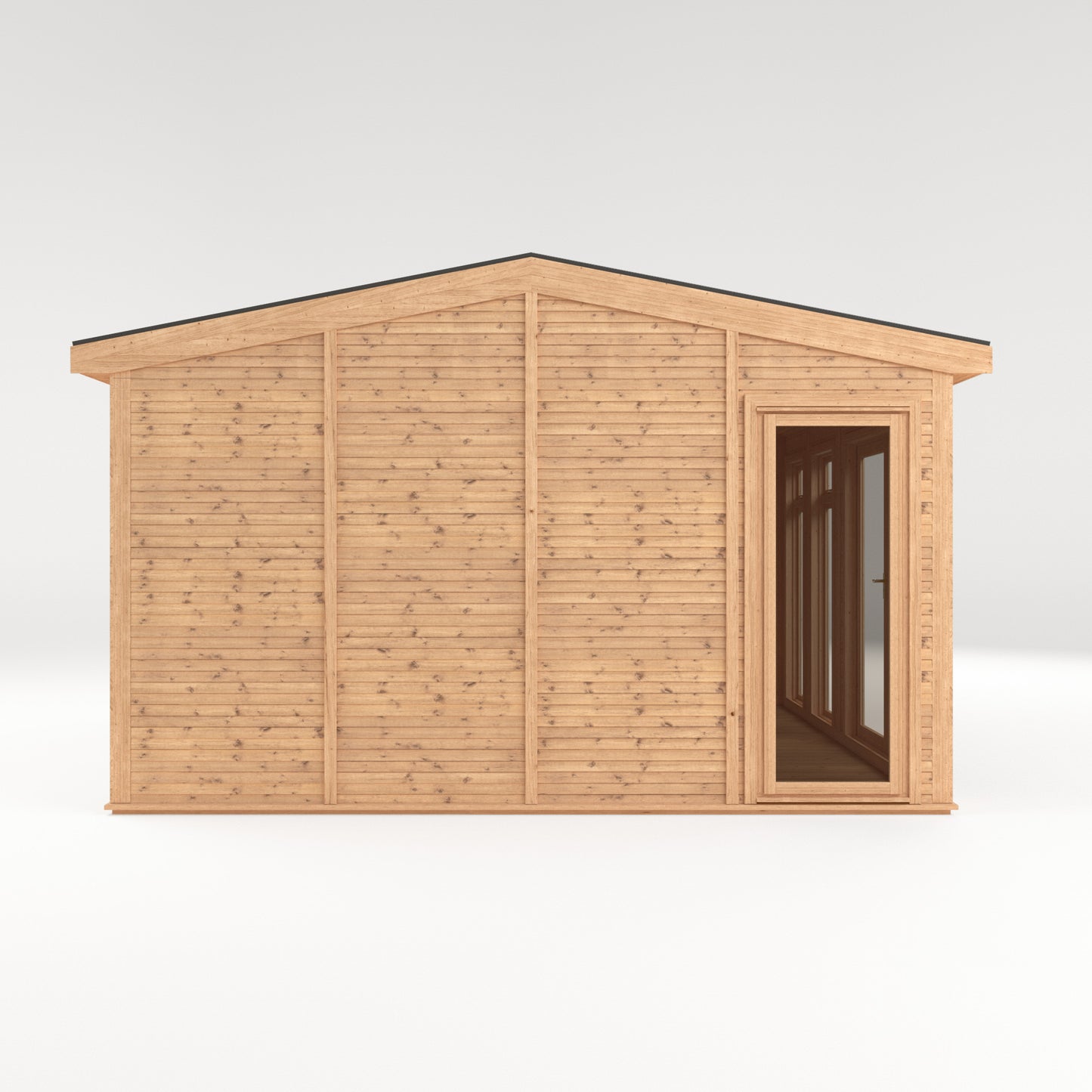 Mercia Sherwood Rufford 4mx4m Insulated Garden Room - (UPVC Windows & Doors) - Grey