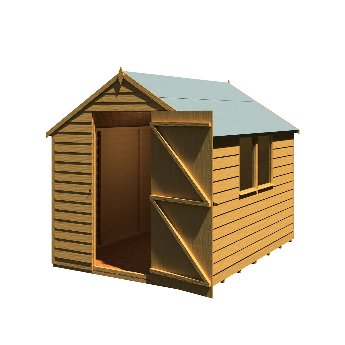 Shire Overlap 8x6 Single Door Value with Window