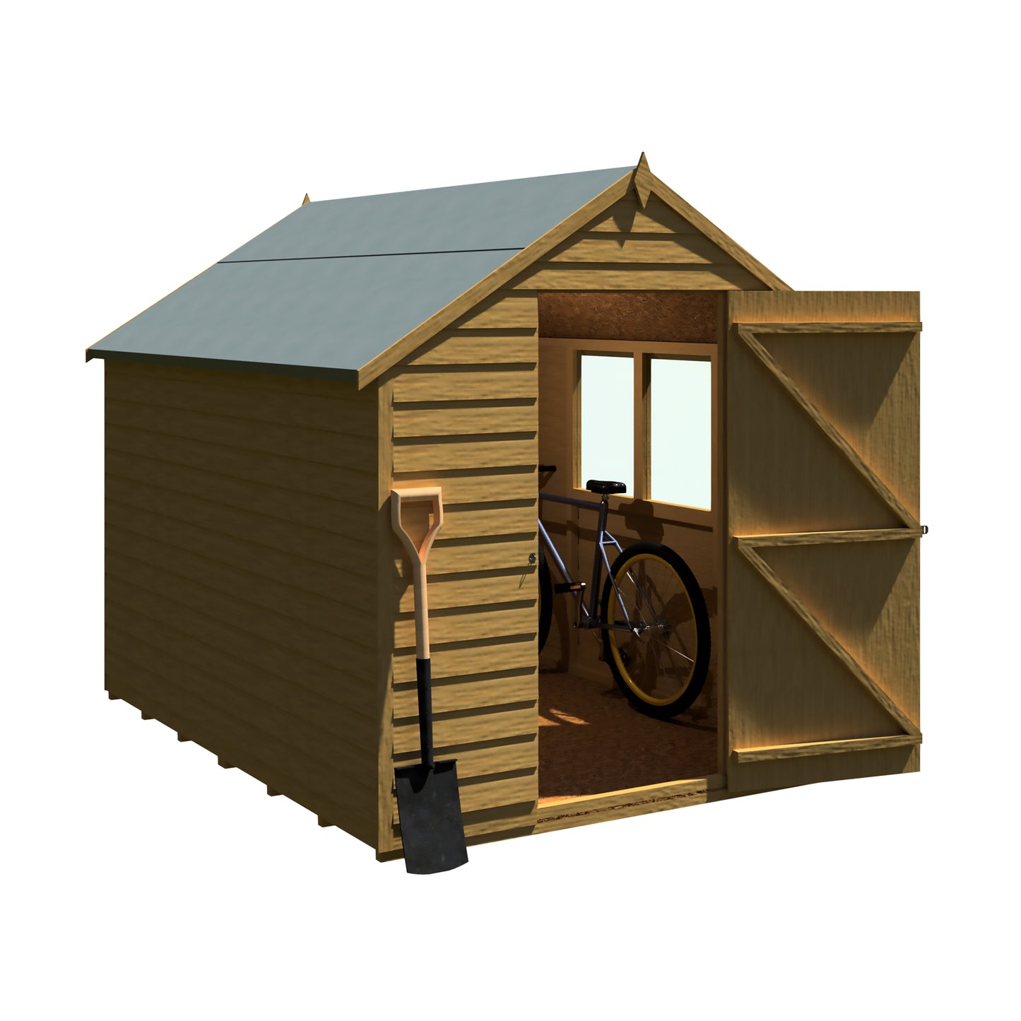Shire Overlap 8x6 Single Door Value with Window