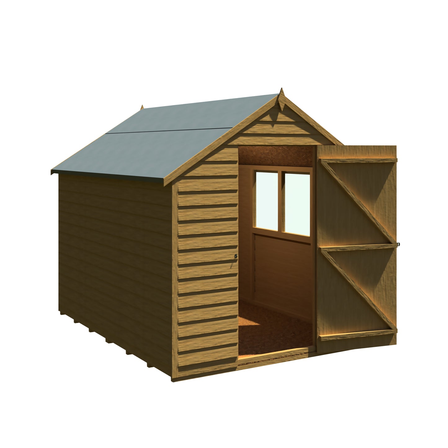 Shire Overlap 8x6 Single Door Value with Window