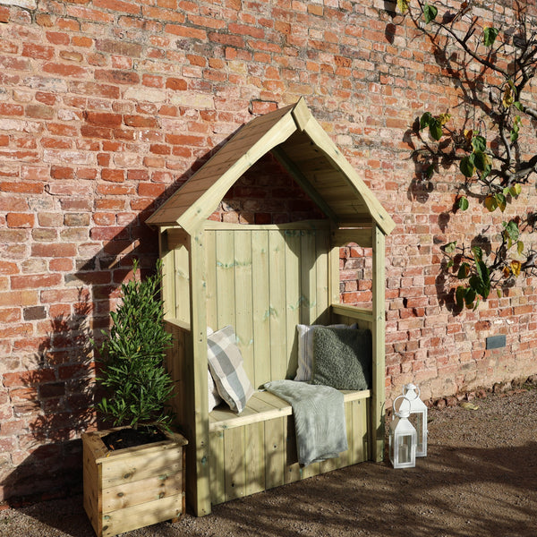 Churnet Valley Willow Storage Arbour Sits 2