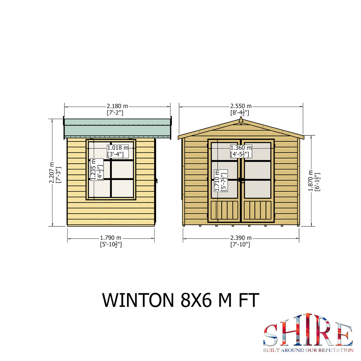 Shire Winton 8x6 Loglap