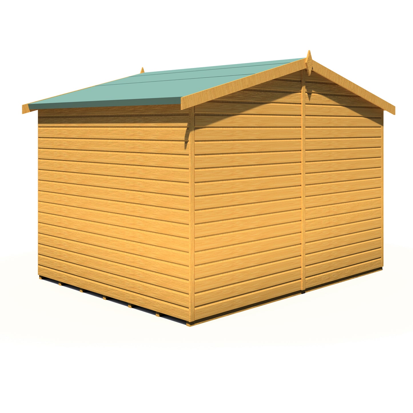 Shire Wroxham 10x8 Single Door Loglap Style D