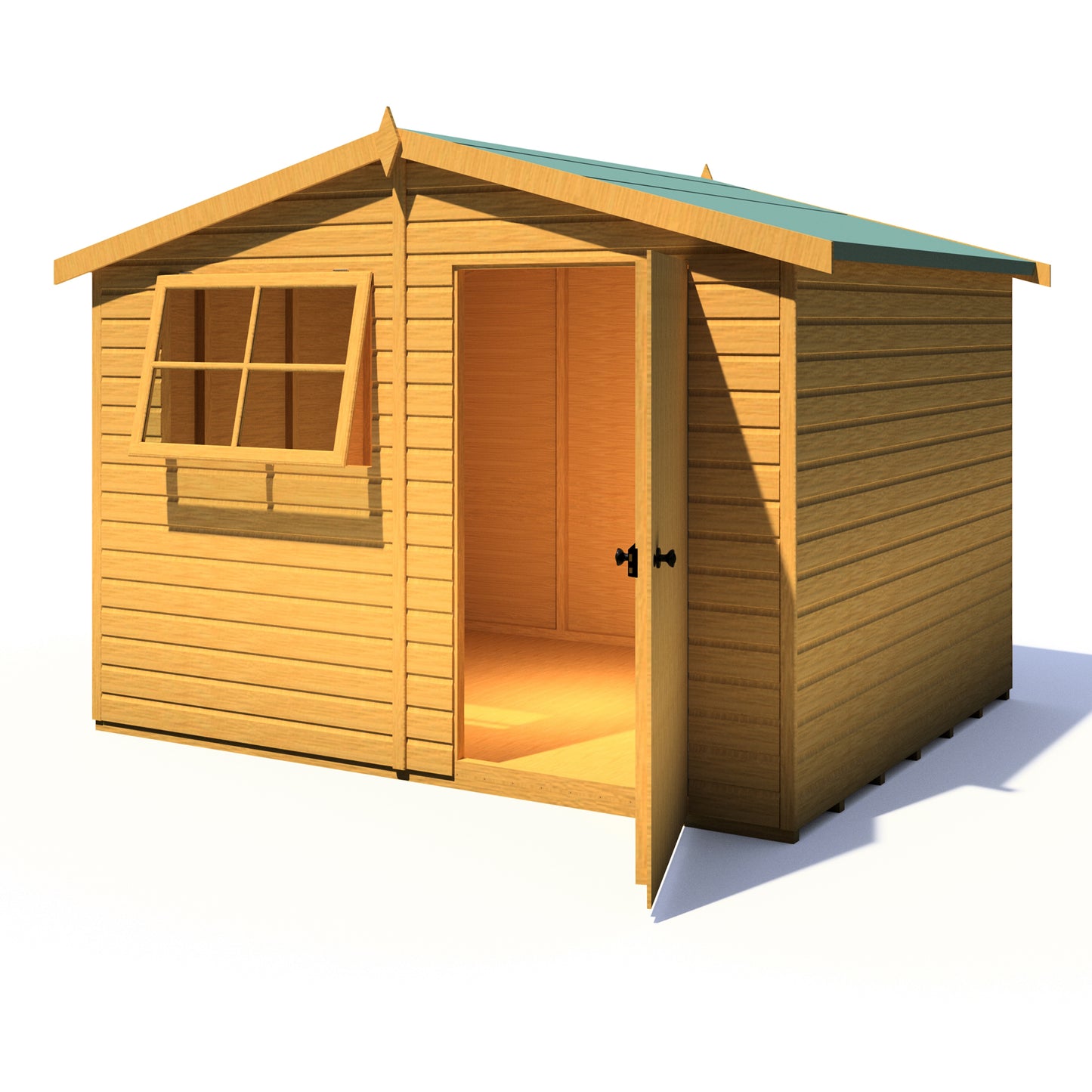 Shire Wroxham 10x8 Single Door Shiplap Style C