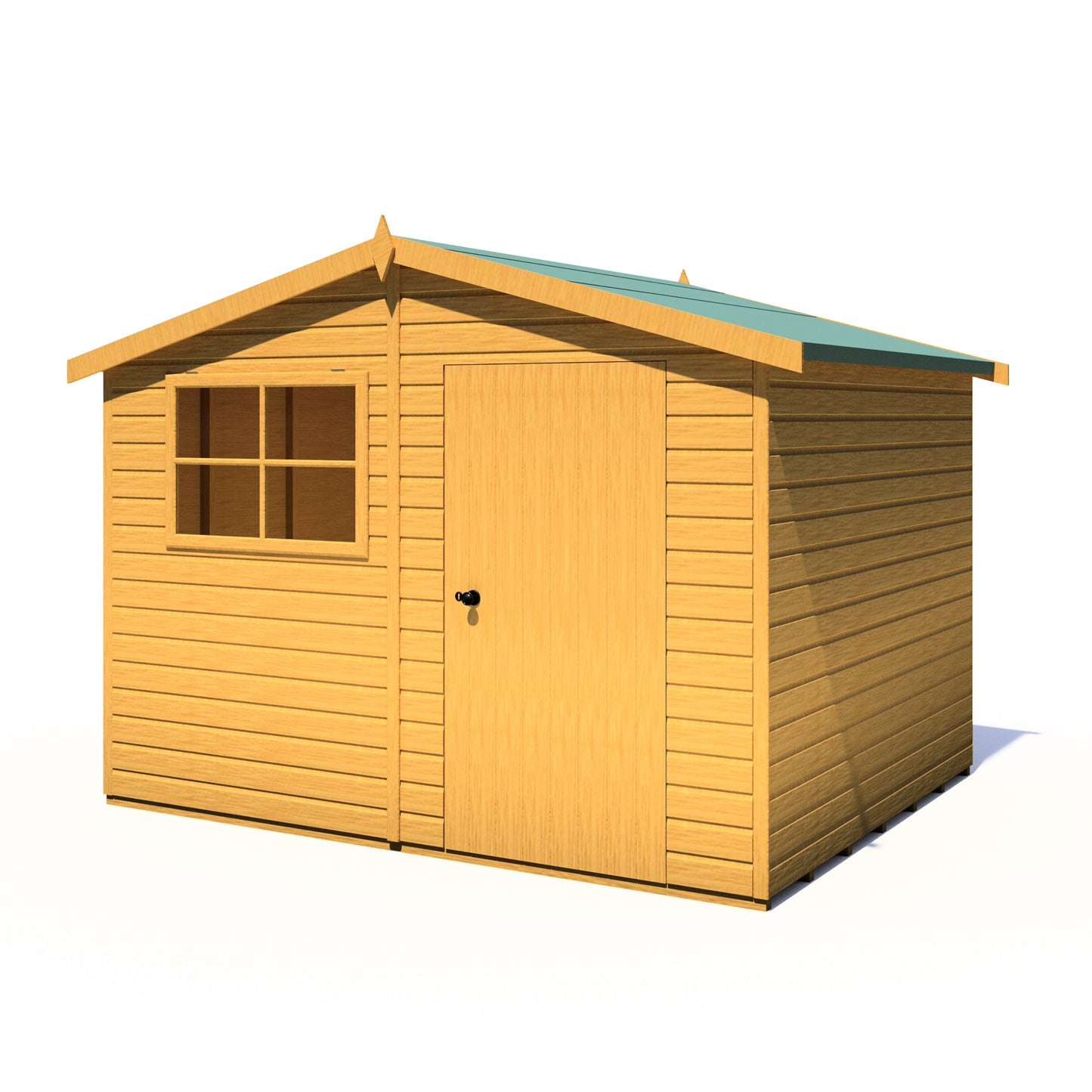 Shire Wroxham 10x8 Single Door Shiplap Style C