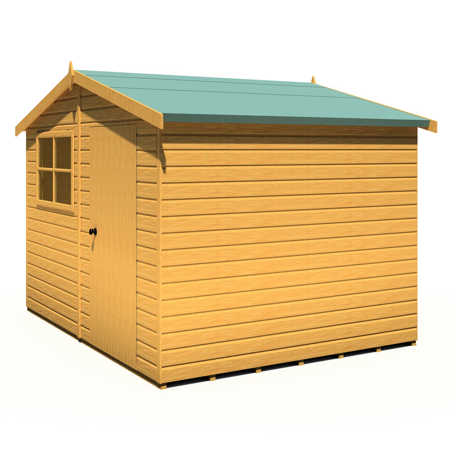 Shire Wroxham 10x8 Single Door Loglap Style C